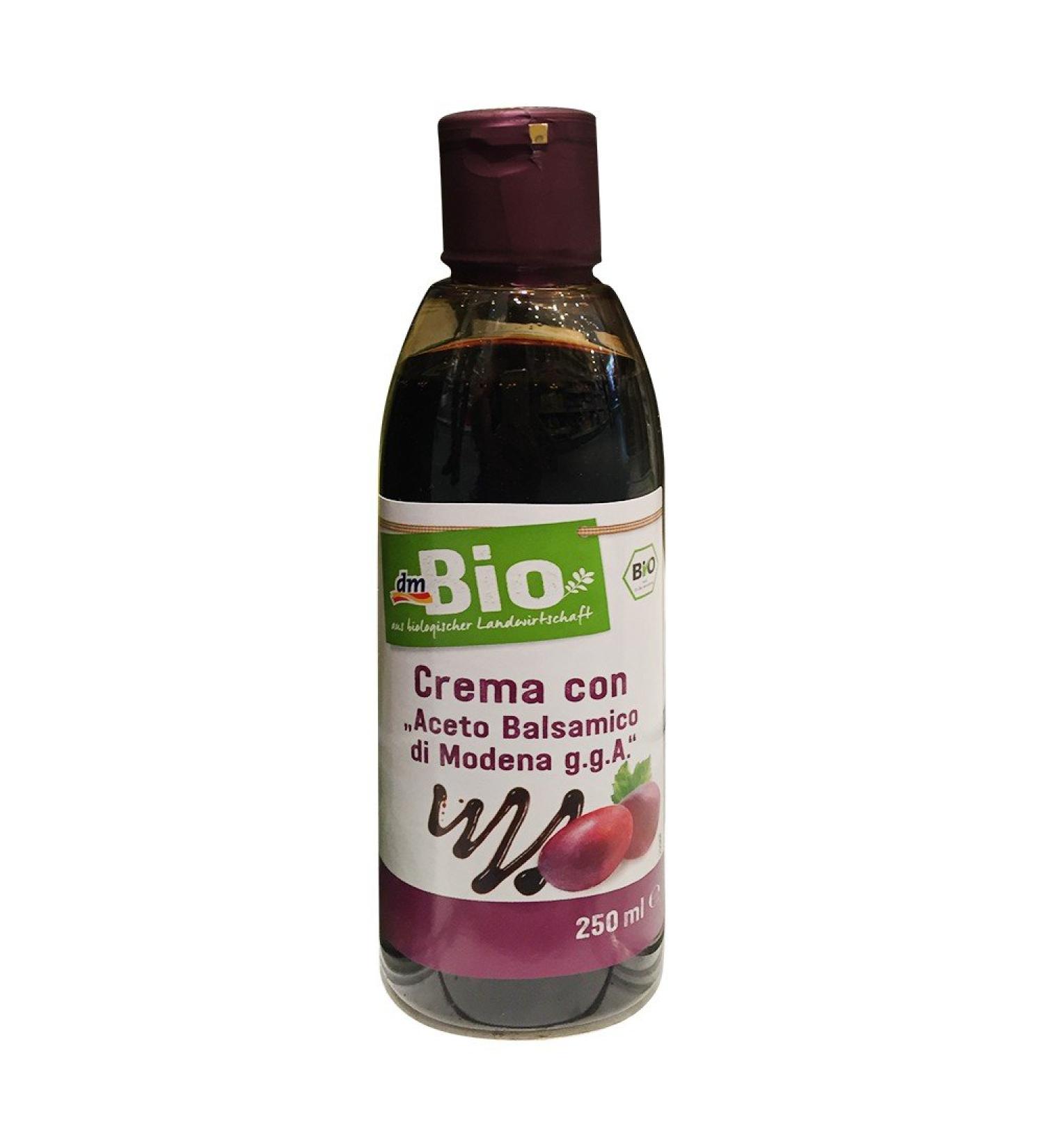 dmBio Cream with 'Aceto Balsamico di Modena G.G.A.' Glass bottles 250 ml (1 piece)