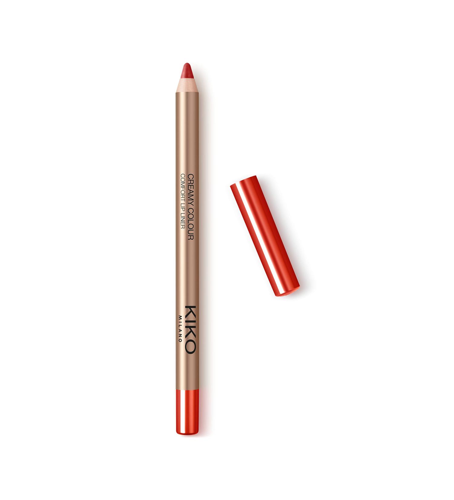 KIKO Milano Creamy Colour Comfort Lip Liner 24 | Long-lasting Pencil 1 Count (Pack of 1) 24 Geranium