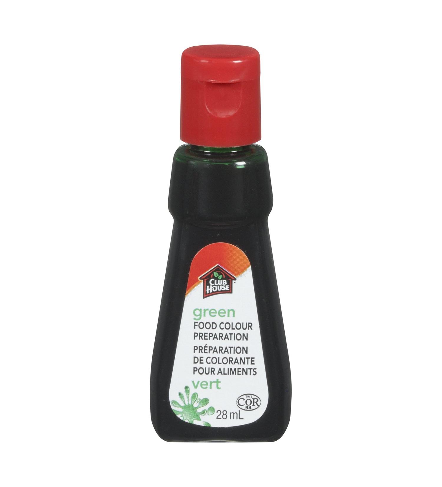 Club House Food Colour Preparation Green 28ml - Buy Online on GoSupps.com