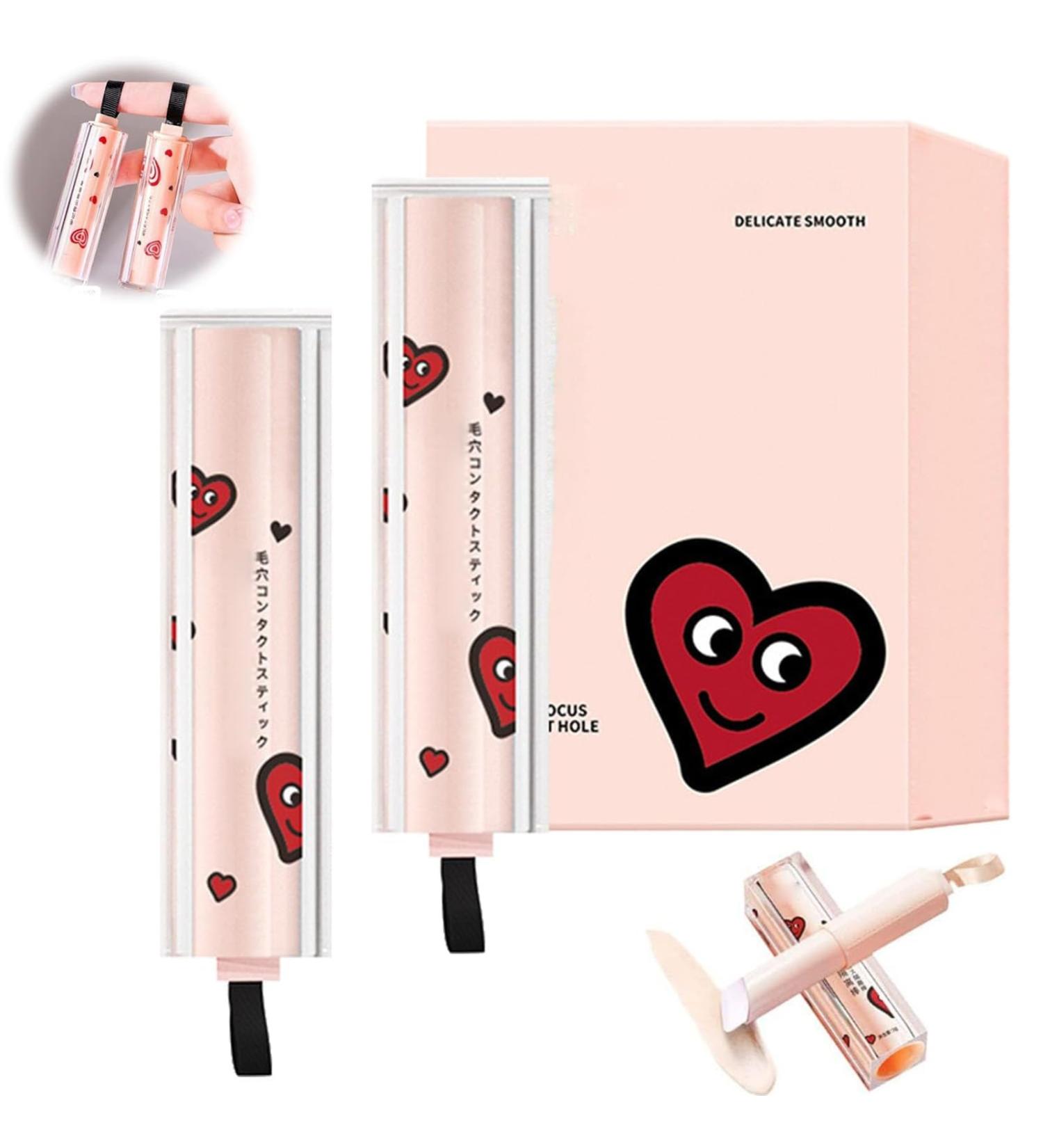 Statisticalt Face Primer Stick Pore Eraser Waterproof Face Primer Stick Lightweight Blur Pore Eraser Stick Invisible Pore Primer Stick Hydrating Primer Face Shimmer Stick (2PCS) - Buy Online on GoSupps.com