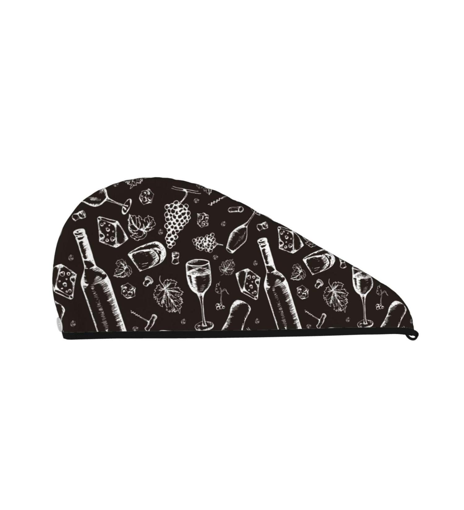 Buy Wine Seamless Hair Towel Wrap - Quick Drying Hair Turban with Button | Best Hair Towel for Fast Drying - Buy Online on GoSupps.com