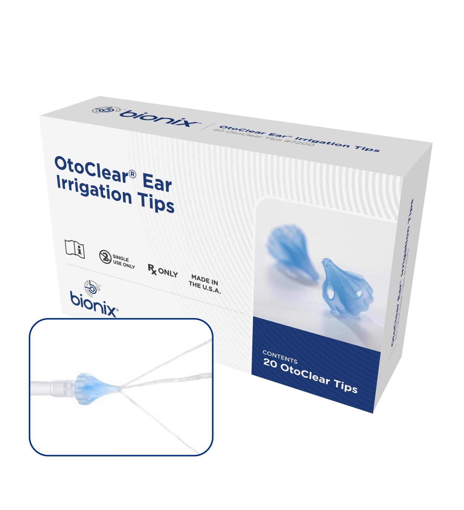 Bionix - OtoClear Ear Irrigation Tips Earwax Removal Tips Comfortable Easy-to-Use Pairs with Bionix Ear Cleaning Water Systems for Safe Earwax Removal (20 Count) 20 Count (Pack of 1) - Buy Online on GoSupps.com