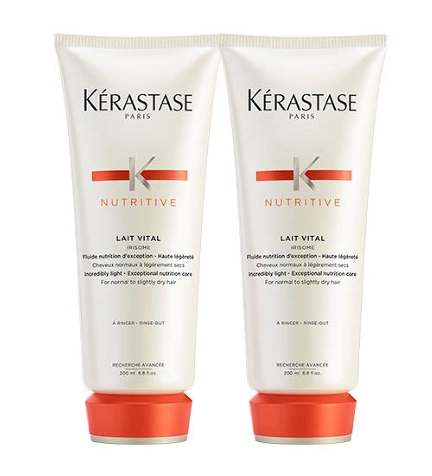 Kerastase Nutritive Duo Pack: Lait Vital Conditioner For Normal to Slightly Dry Hair 200ml x 2 200 ml (2Pack)