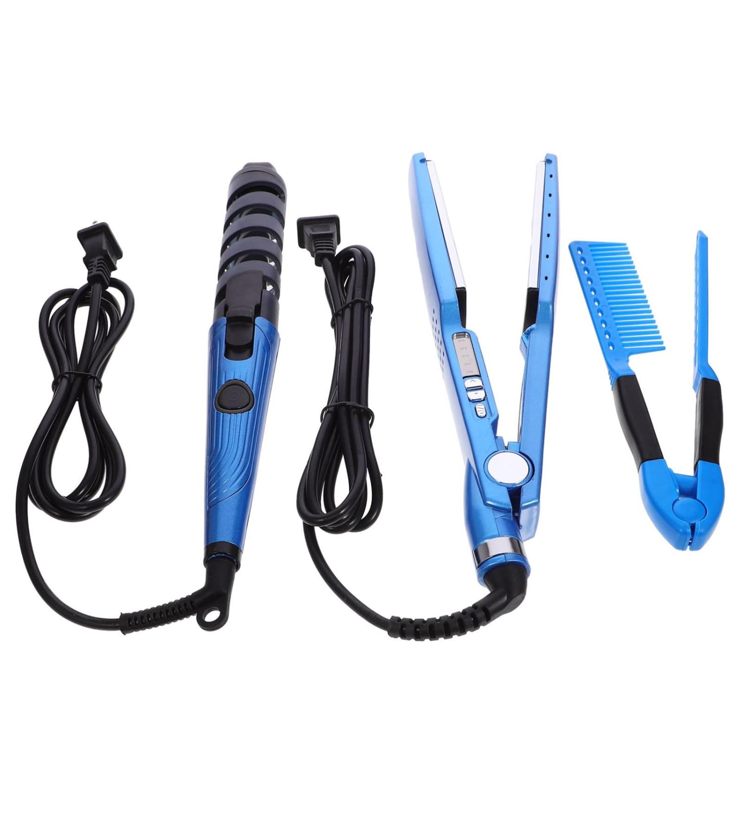 Healeved Curling Iron & Hair Straightener Set - Portable Hair Styling Tool for Women - Perfect for All Hair Types - Buy Online on GoSupps.com