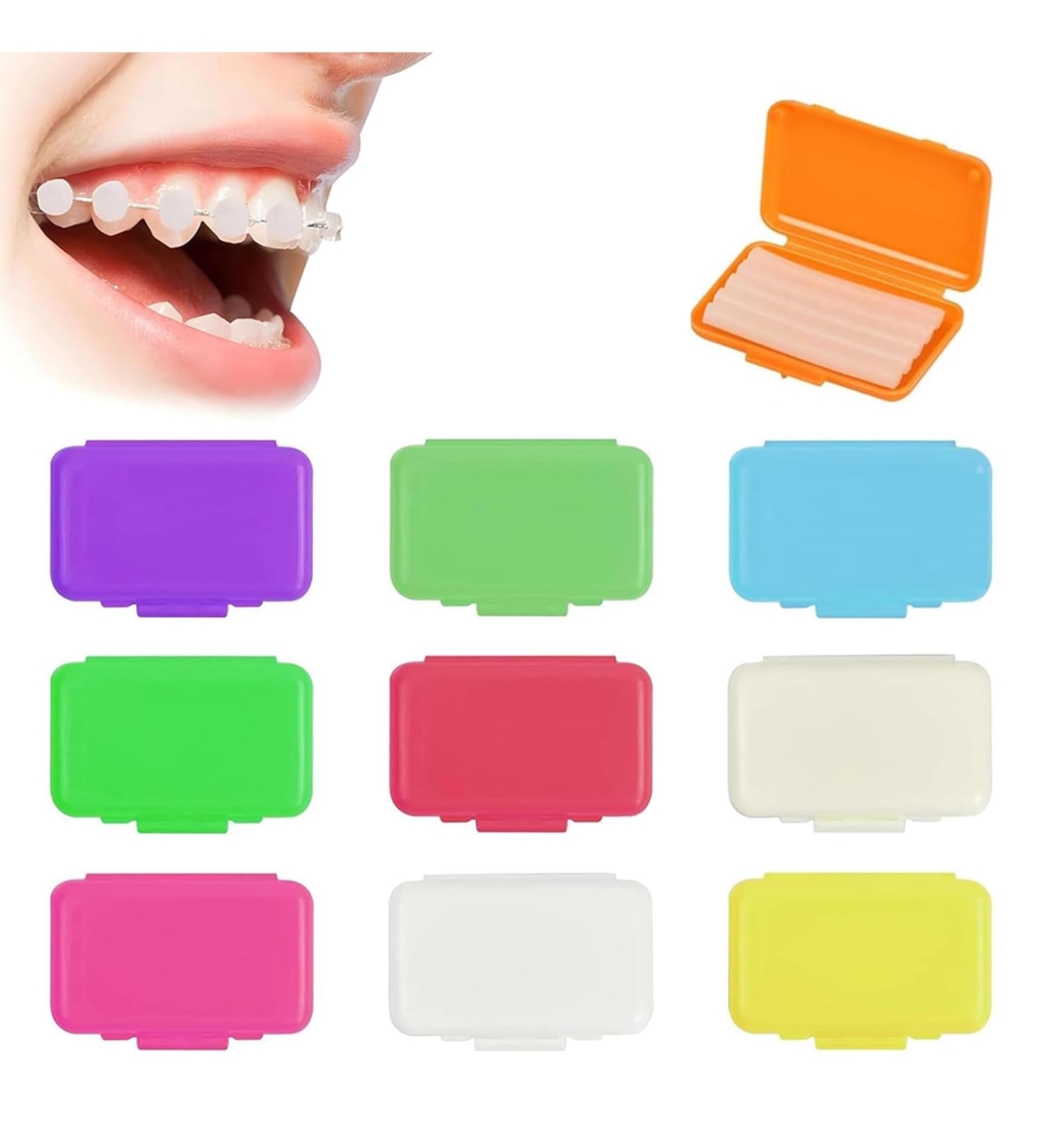 Orthodontic Wax for Braces | Relief from Irritation & Pain | 10 Boxes of Braces Wax - Buy Online on GoSupps.com