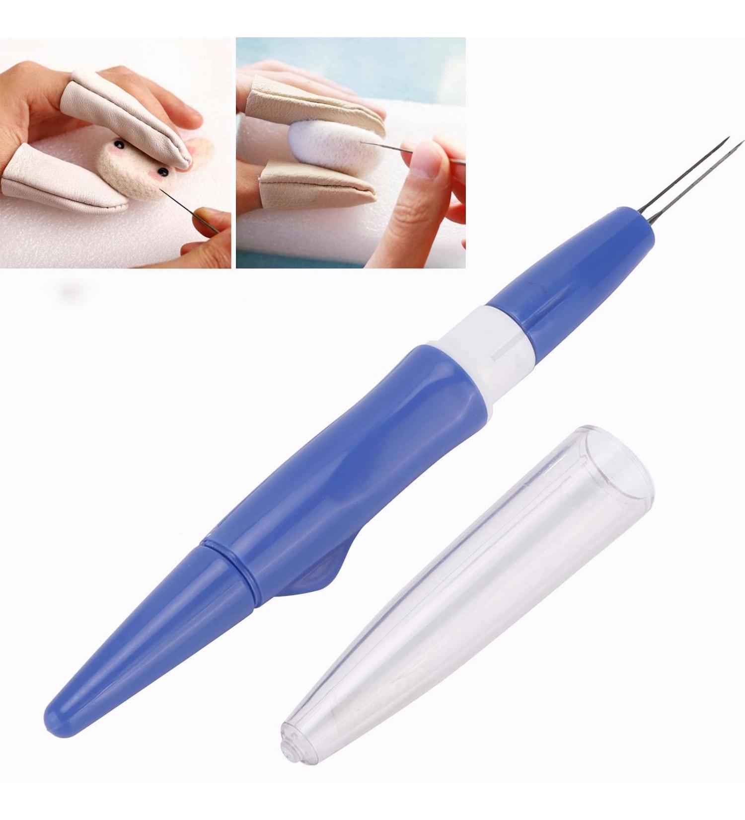 Felting Needle Punch Pen 3-Needle Set for DIY Craft - Blue Wool Felting Supplies - Buy Online on GoSupps.com