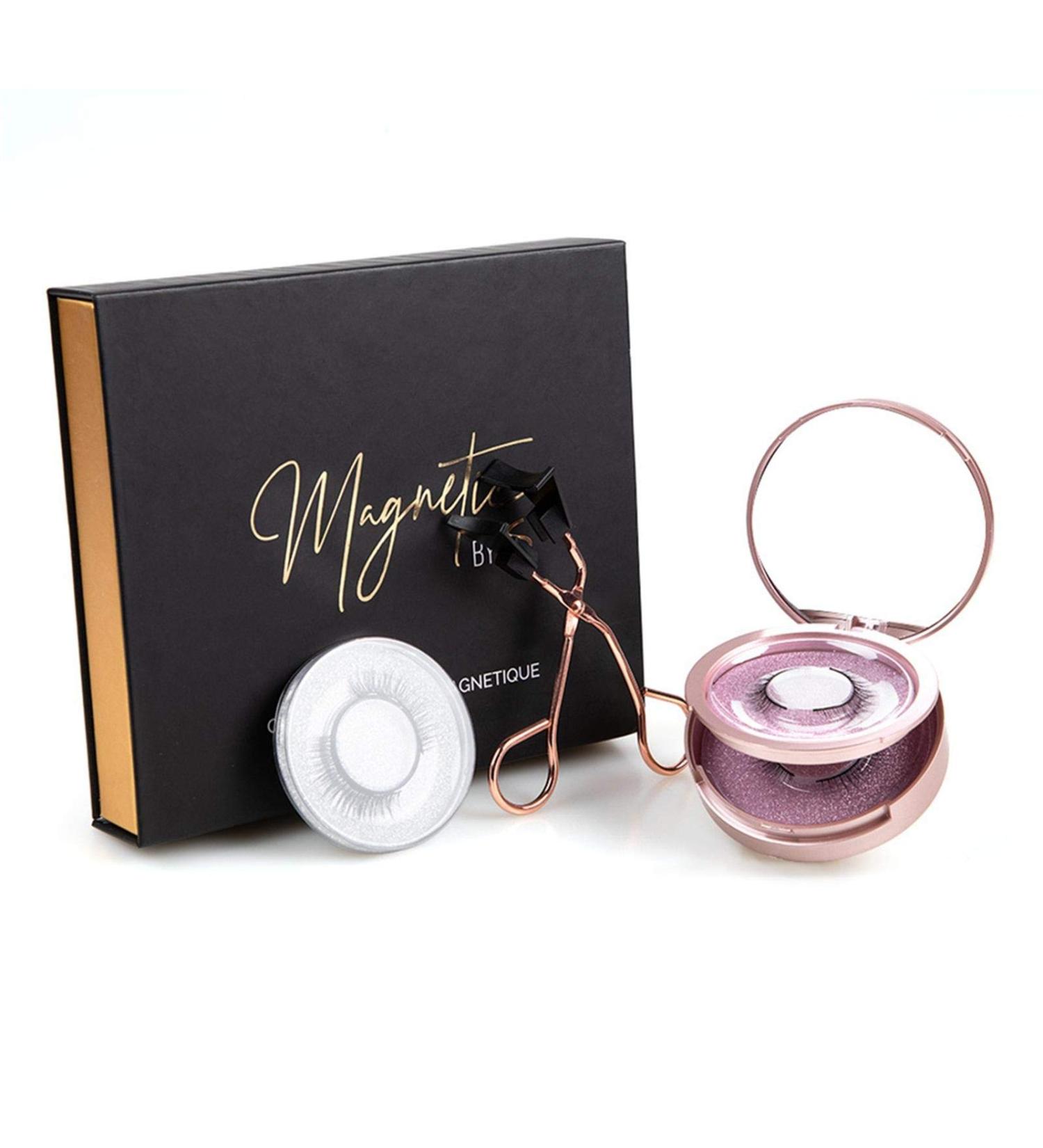 Magnetic Eyelashes | 6 False Eyelash And Applicator For Natural Look | 3D Soft Natural Look Reusable Eyelashes | For Bigger And Brighter Eyes And Stunning Look - Buy Online on GoSupps.com