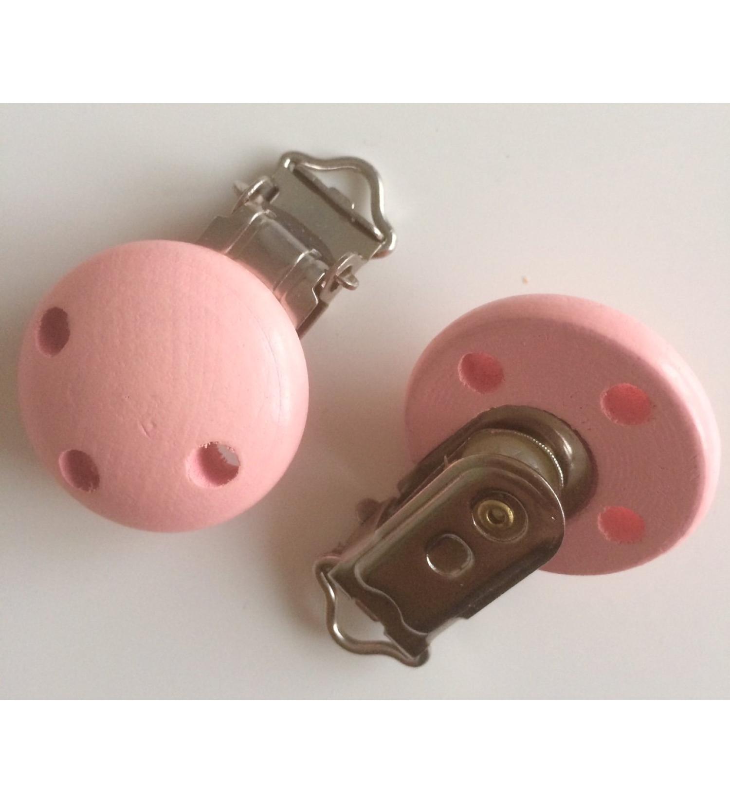 Pacifier clip for pacifier chain to make yourself in 8 different colors clip for pacifier chain (pink)
