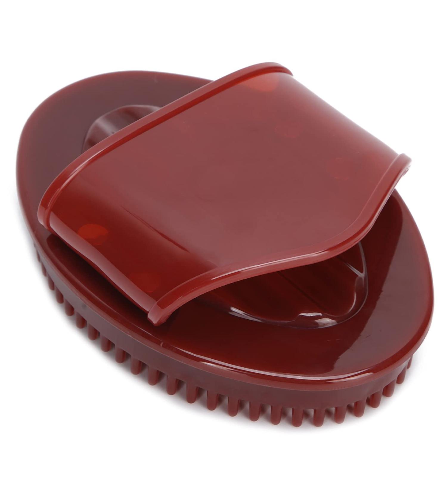2pcs Massage Brush Set - SPA Massager for Health Care Hair Washing Scalp Shower & Essential Oils (Coffee) | International Shipping - Buy Online on GoSupps.com
