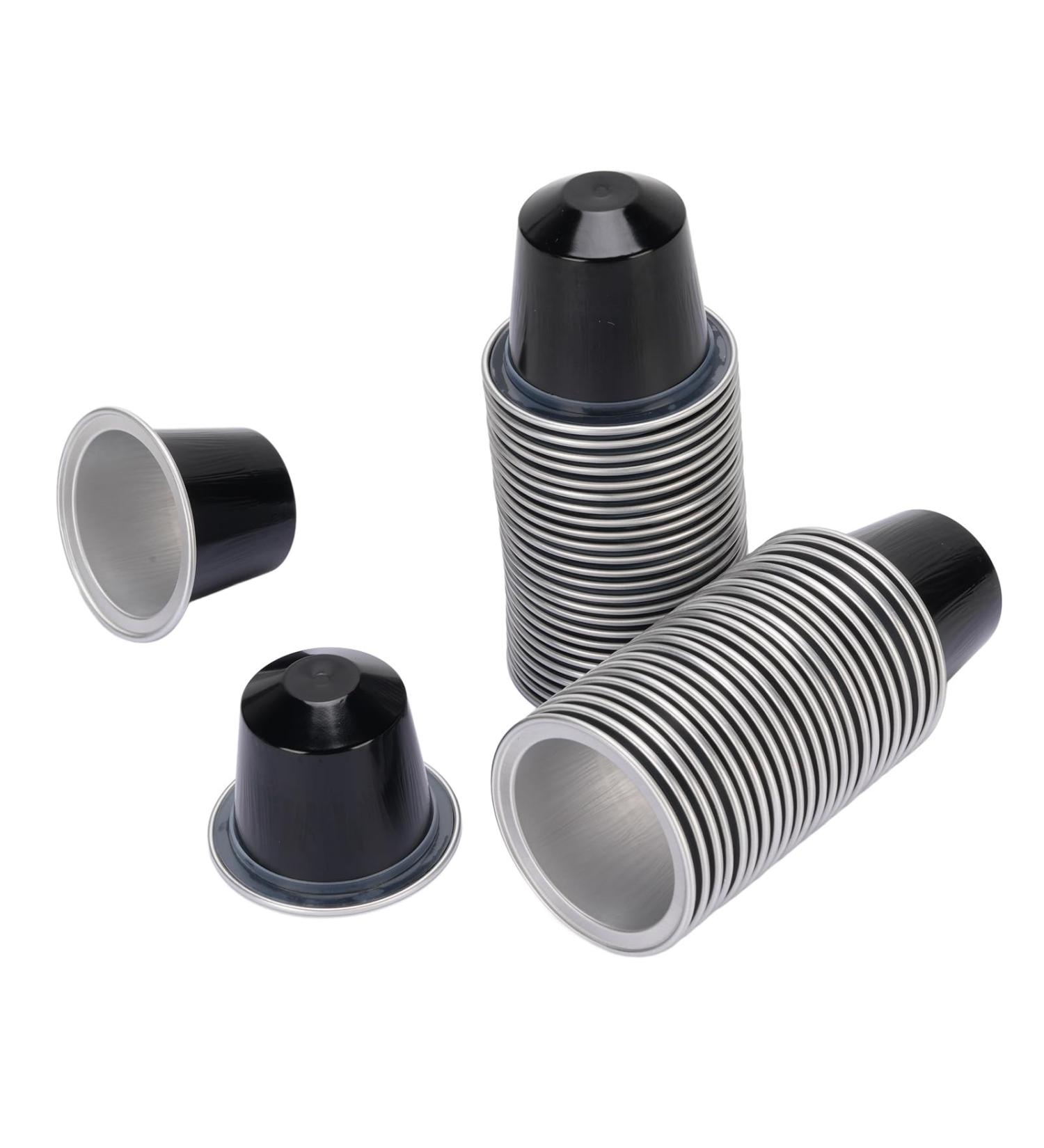 EMUKOEP Lot de 50 capsules de caf en aluminium de 15 ml dosettes de caf autocollants pour couvercle cuill re et pinceau pour un usage unique (noir) - Buy Online on GoSupps.com
