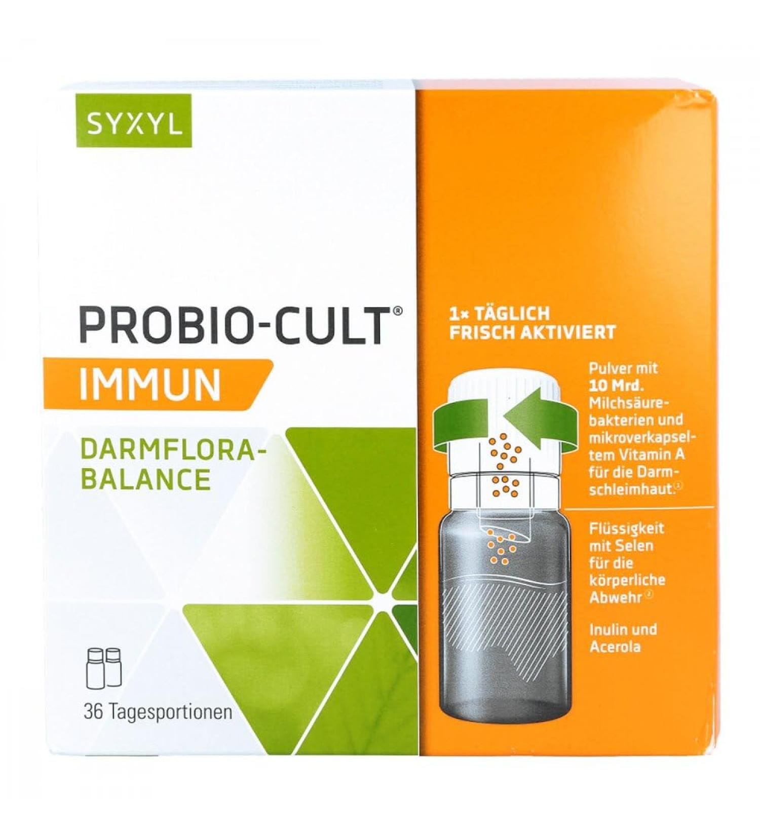 Probio-Cult Immun Syxyl Drinking Ampoules - 36 pcs for Immune Support | Buy Internationally - Buy Online on GoSupps.com