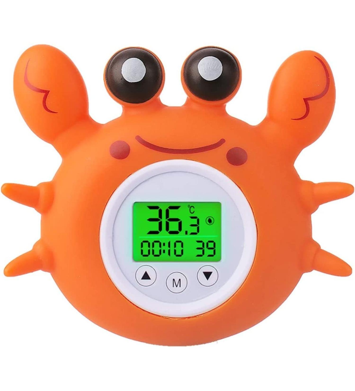 Digital Baby Bath Thermometer - LED Water Temperature & Room Gauge with Temperature Warning - Infant Bath Toy - Buy Online on GoSupps.com