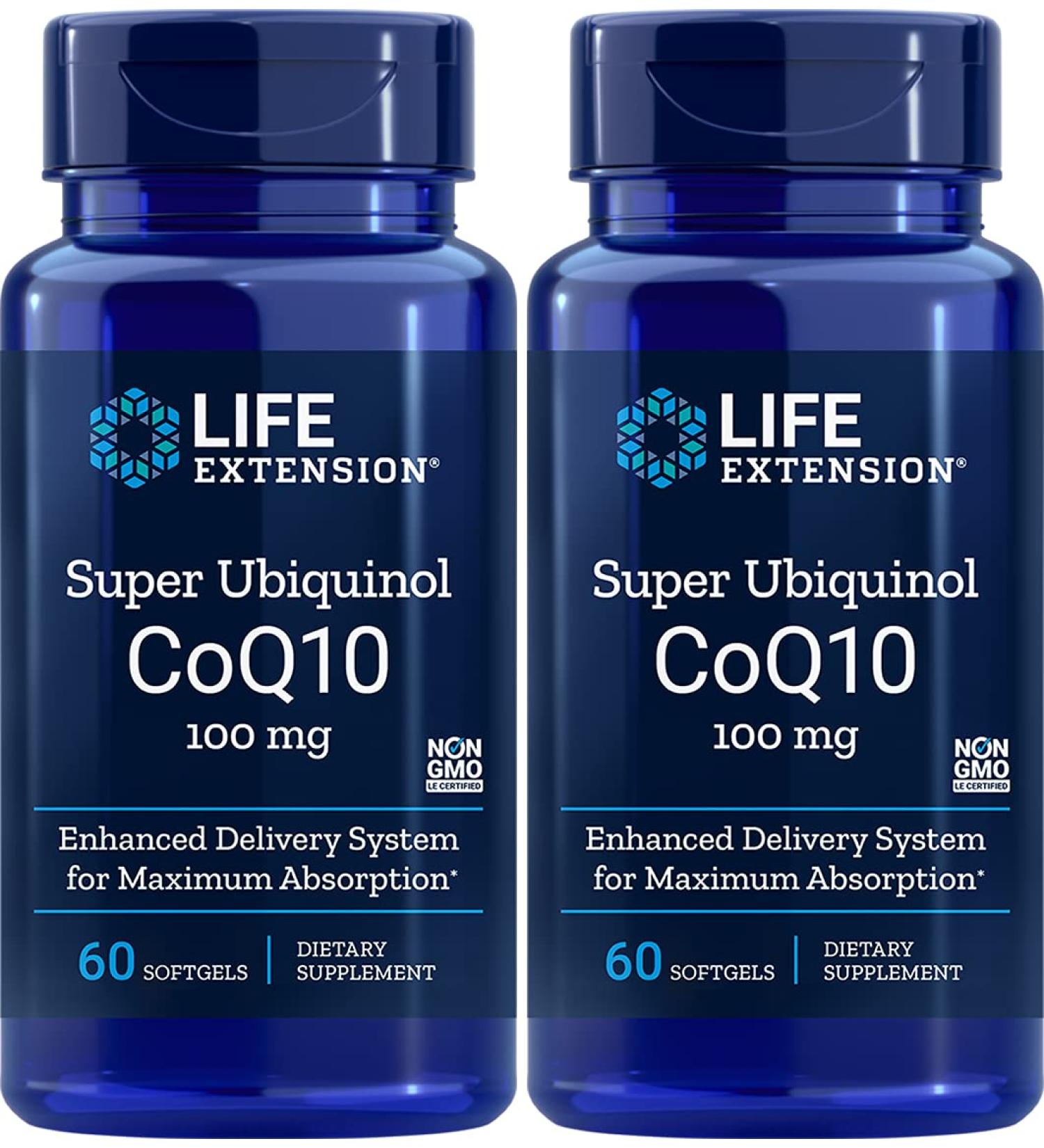 Buy Super Ubiquinol CoQ10 100 mg - 60 Softgels Pack of 2 | Premium Antioxidant for Energy & Heart Health - International Shipping Available - Buy Online on GoSupps.com