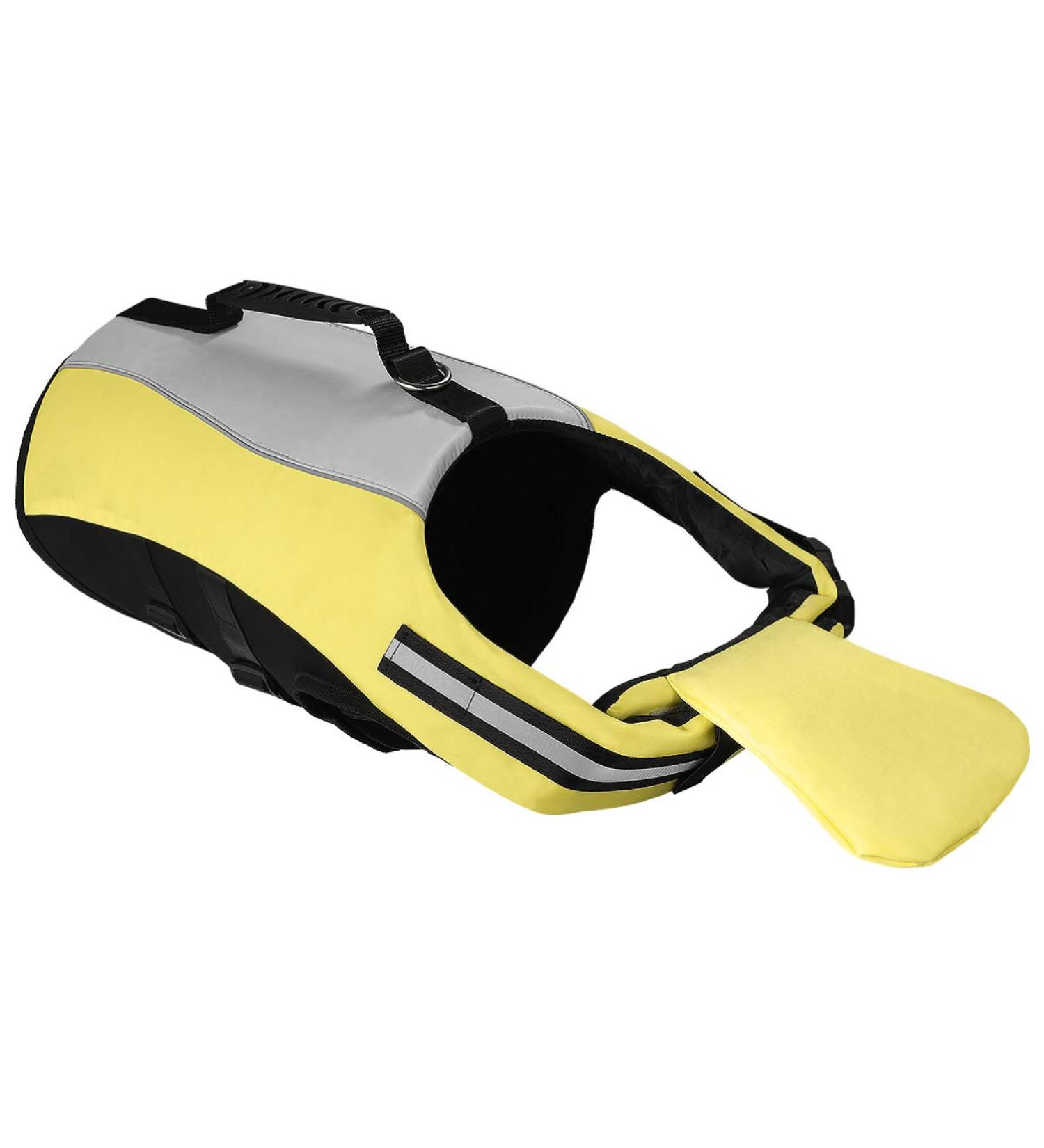Buy PopetPop Reflective Dog Life Jacket - Float Coat for Small Medium & Large Dogs | Durable Swimming Vest for Dog Safety & Training - Buy Online on GoSupps.com