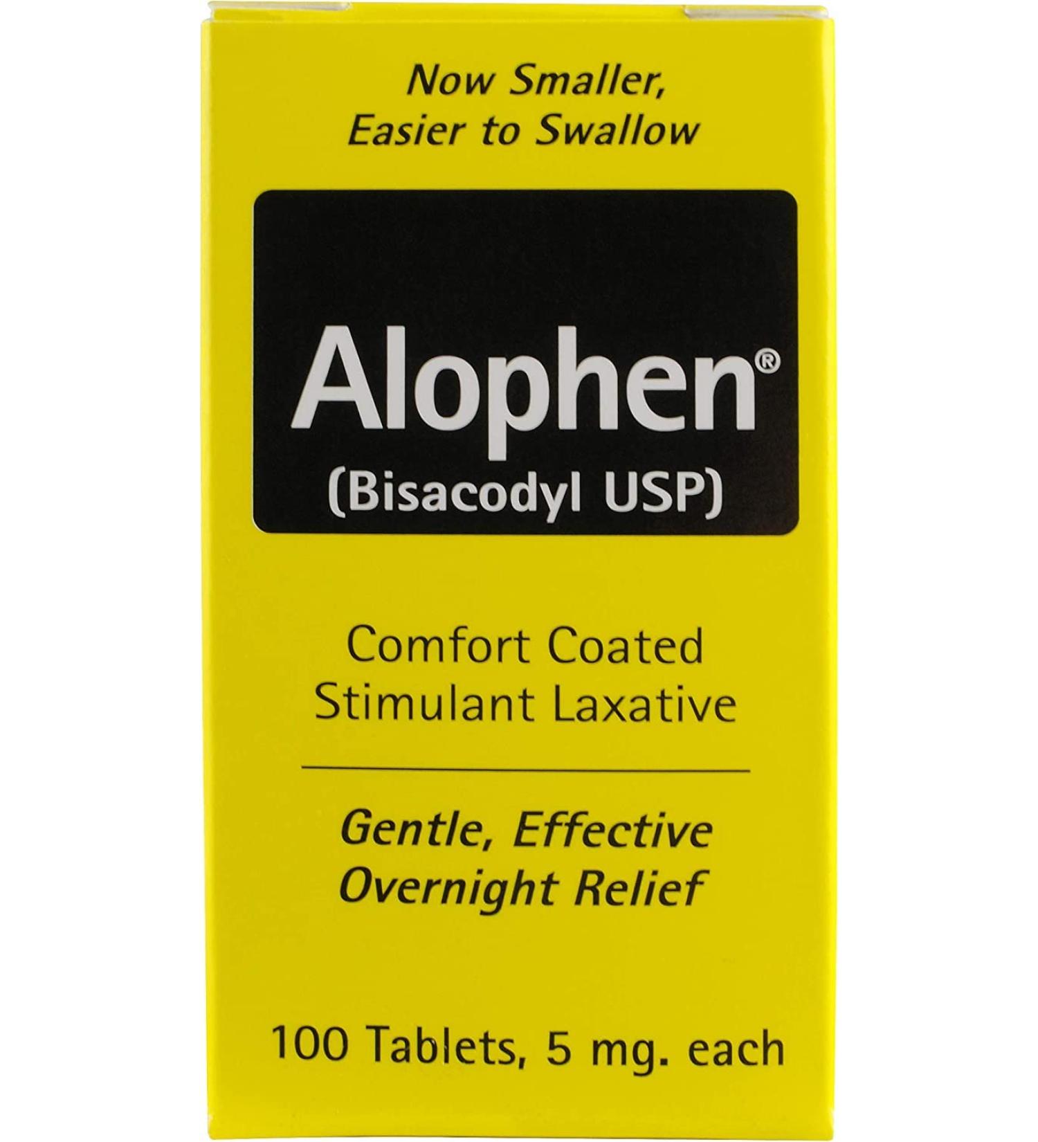 Alophen Enteric Coated Stimulant Laxative Pills - 100 Count - Buy Online on GoSupps.com