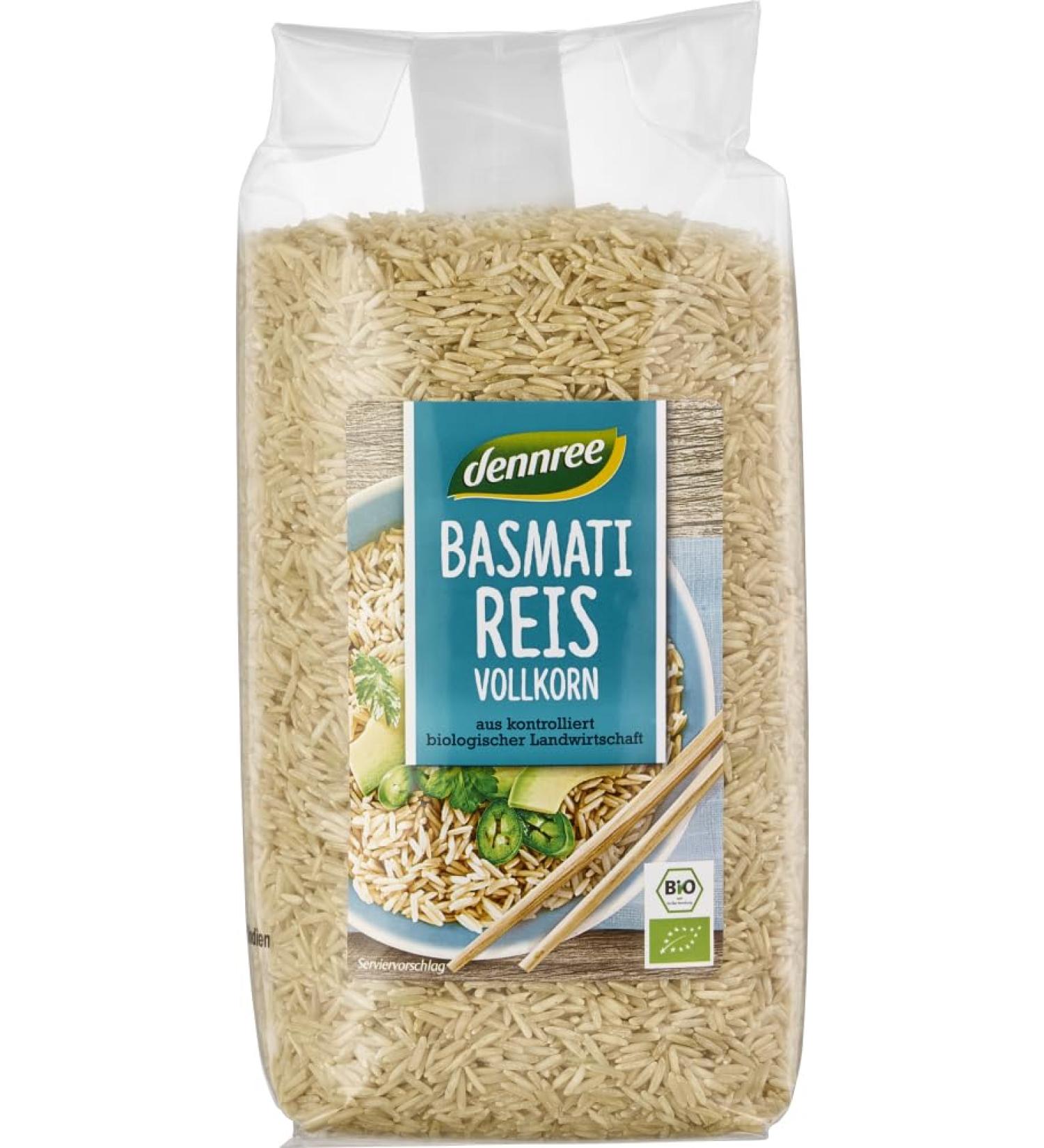 dennree Organic Whole Grain Basmati Rice (1 x 1 kg)