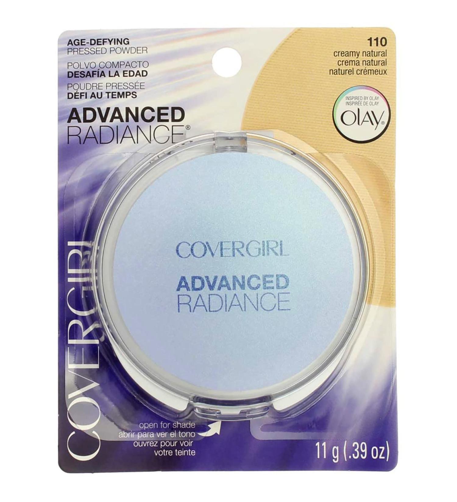 CoverGirl Advanced Radiance Age-Defying Pressed Powder Creamy Natural 110 0.39 oz (Pack of 3) - Set of 3 Pressed Powder Compacts - Buy Online on GoSupps.com