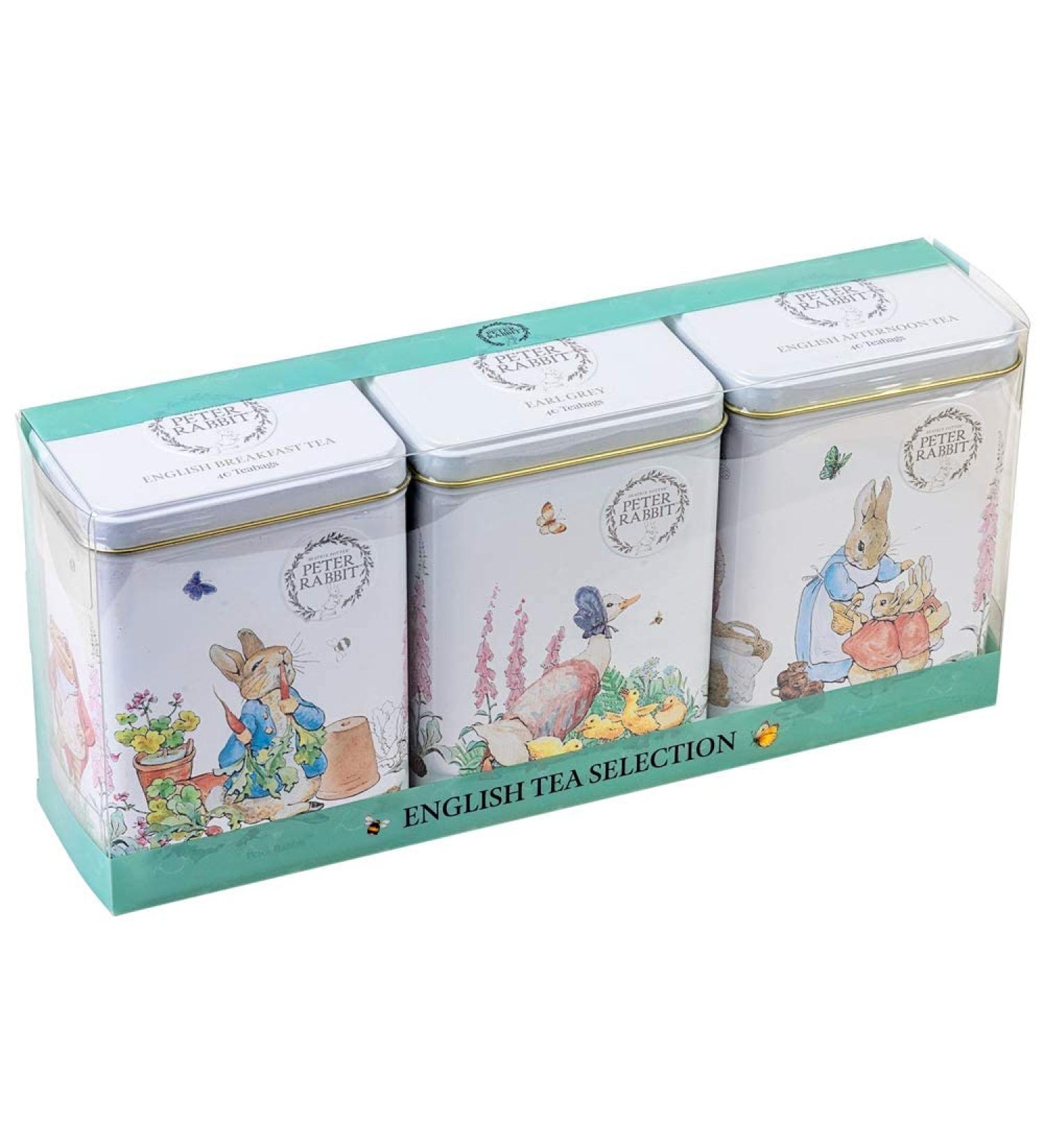 New English Teas Beatrix Potter Tea Tin Gift Set with 120 Teabag Selection