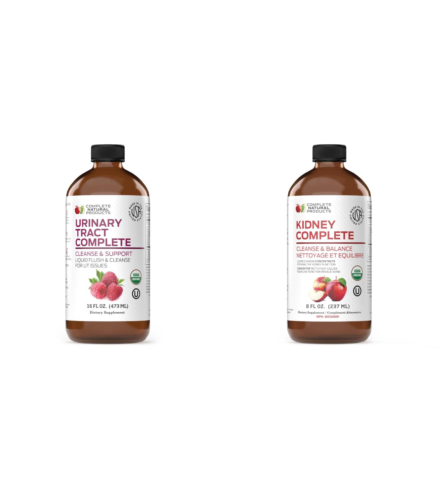 Complete Natural Urinary Tract Complete 8oz & Kidney Complete 8oz Bundle - Buy Online on GoSupps.com