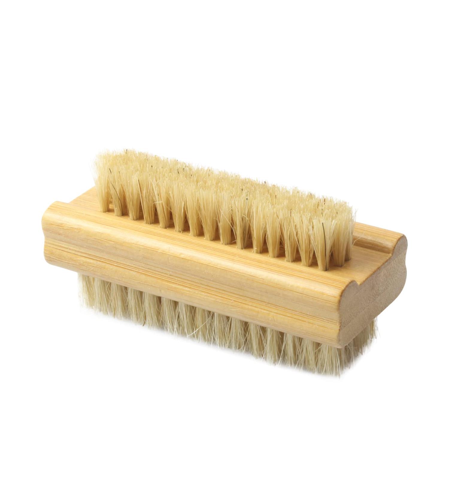 YEEPSYS Bamboo Fingernail Scrub Brush - Dual-sided Hand Tool for Nail Cleaning and Grooming - Buy Online on GoSupps.com