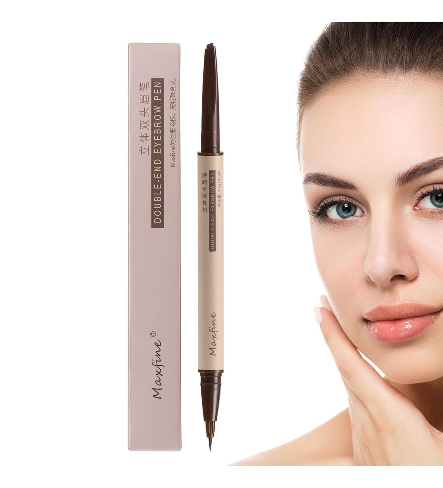Eye Brow Pencils for Women - Dual Ended Smudge-Proof Brow Enhancing - Waterproof Eyebrow Pencil with Fine Tip Sweat-Proof Smudge Proof Brow Pencils for Women Shakven 02#tea Brown - Buy Online on GoSupps.com