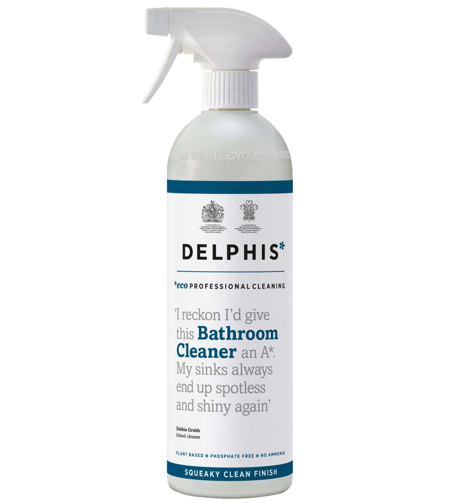 Delphis Eco Bathroom Cleaner 700ml | Eco Friendly | Biodegradable Bathroom Cleaner | Natural Bathroom Cleaner Unscented  1 Count (Pack of 1)