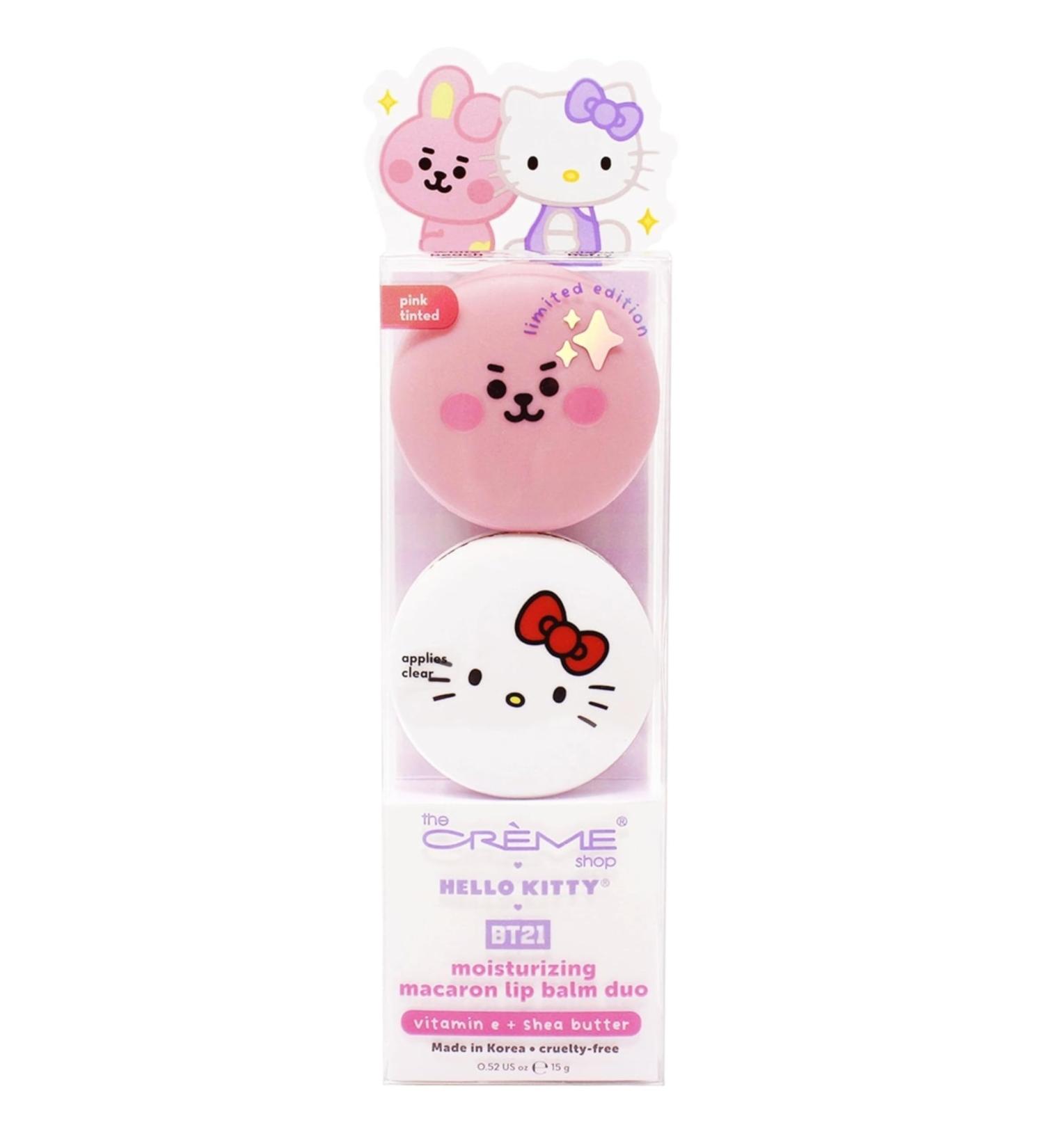 Buy The Creme Shop x Hello Kitty x BT21 Baby Macaron Lip Balm - Vitamin E & Shea Butter for Deep Moisturization | International Shipping Available - Buy Online on GoSupps.com