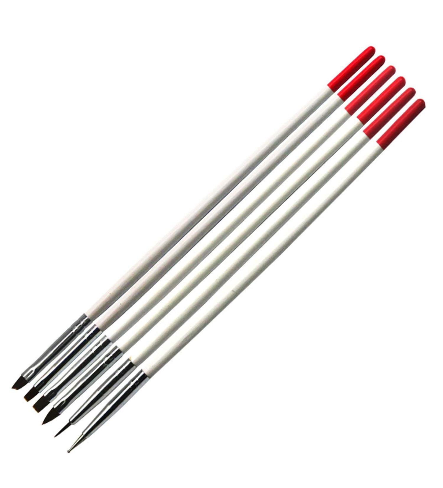 6PCS Nail Art Tools Set - Professional Painting Brush & Drawing Line Pens for Stunning Nail Designs - Buy Online on GoSupps.com