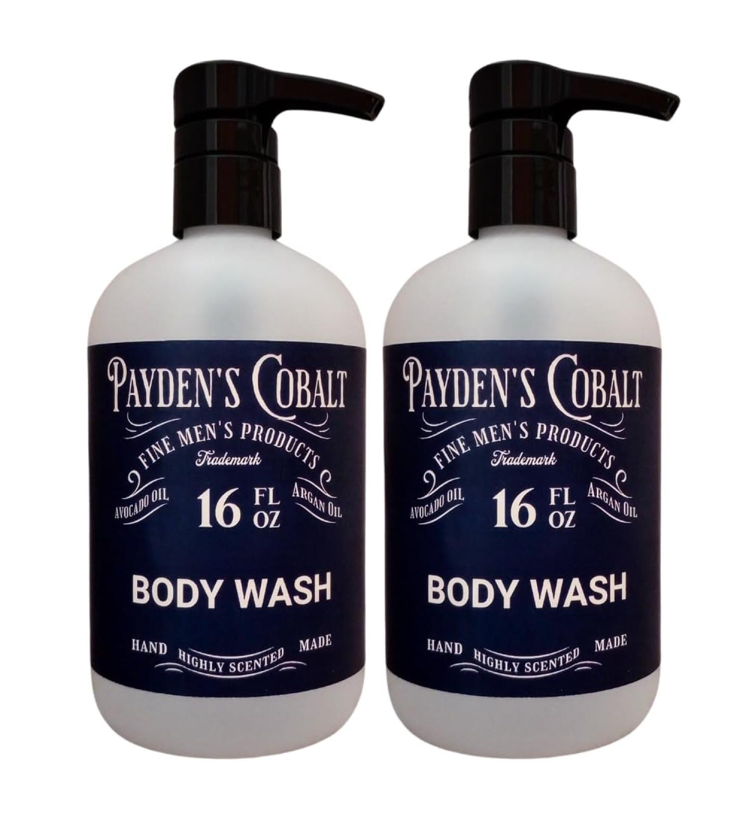 Payden's Cobalt Leather & Tea For Men Scented Body Wash 16 Oz (2 Pack) - Buy Online on GoSupps.com