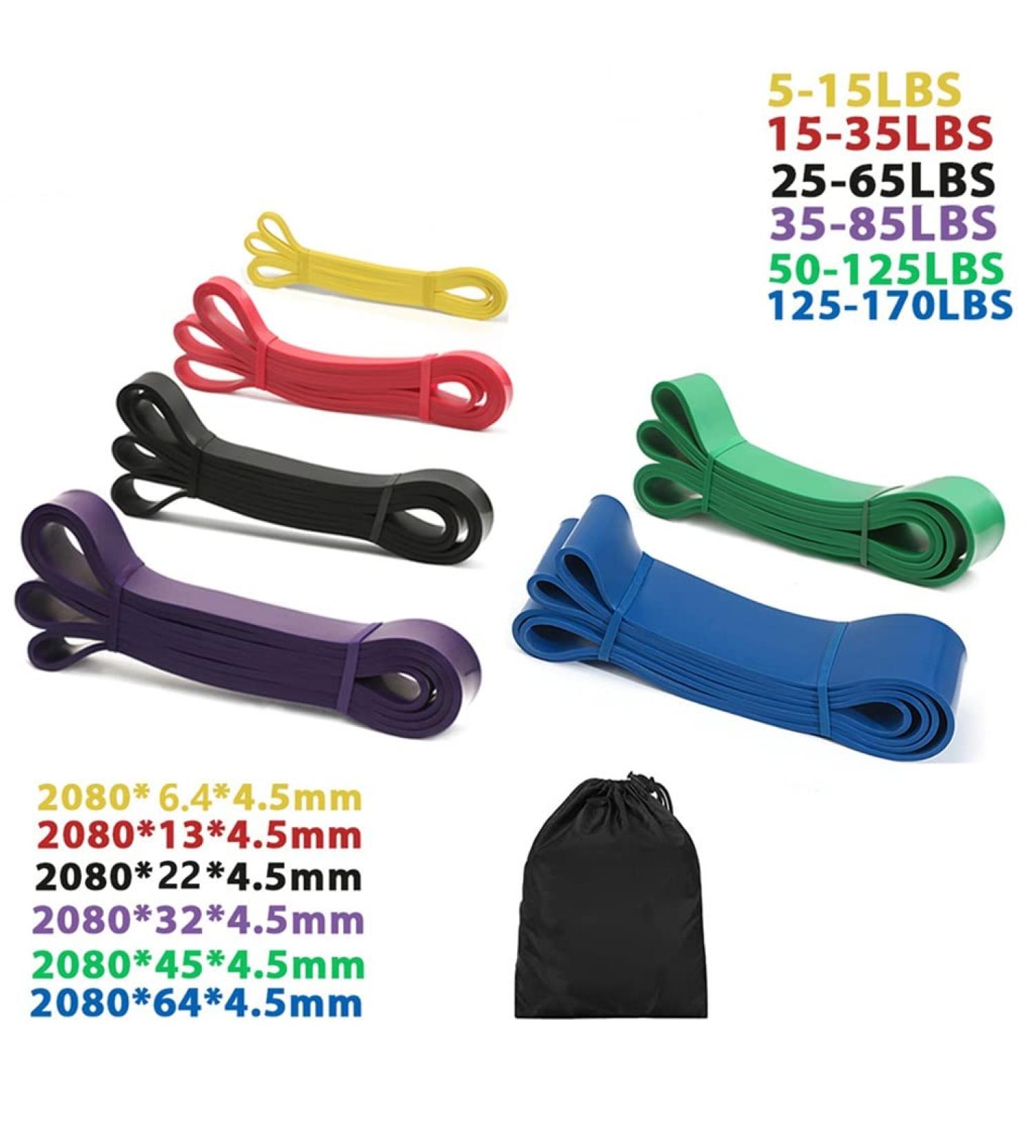 Resistance Band Gym Rubber Workout Elastic Band Workout Exercise Cycle Strength Fitness Equipment Training Extender Unisex (Color : E Size : 1) (E 1) - Buy Online on GoSupps.com