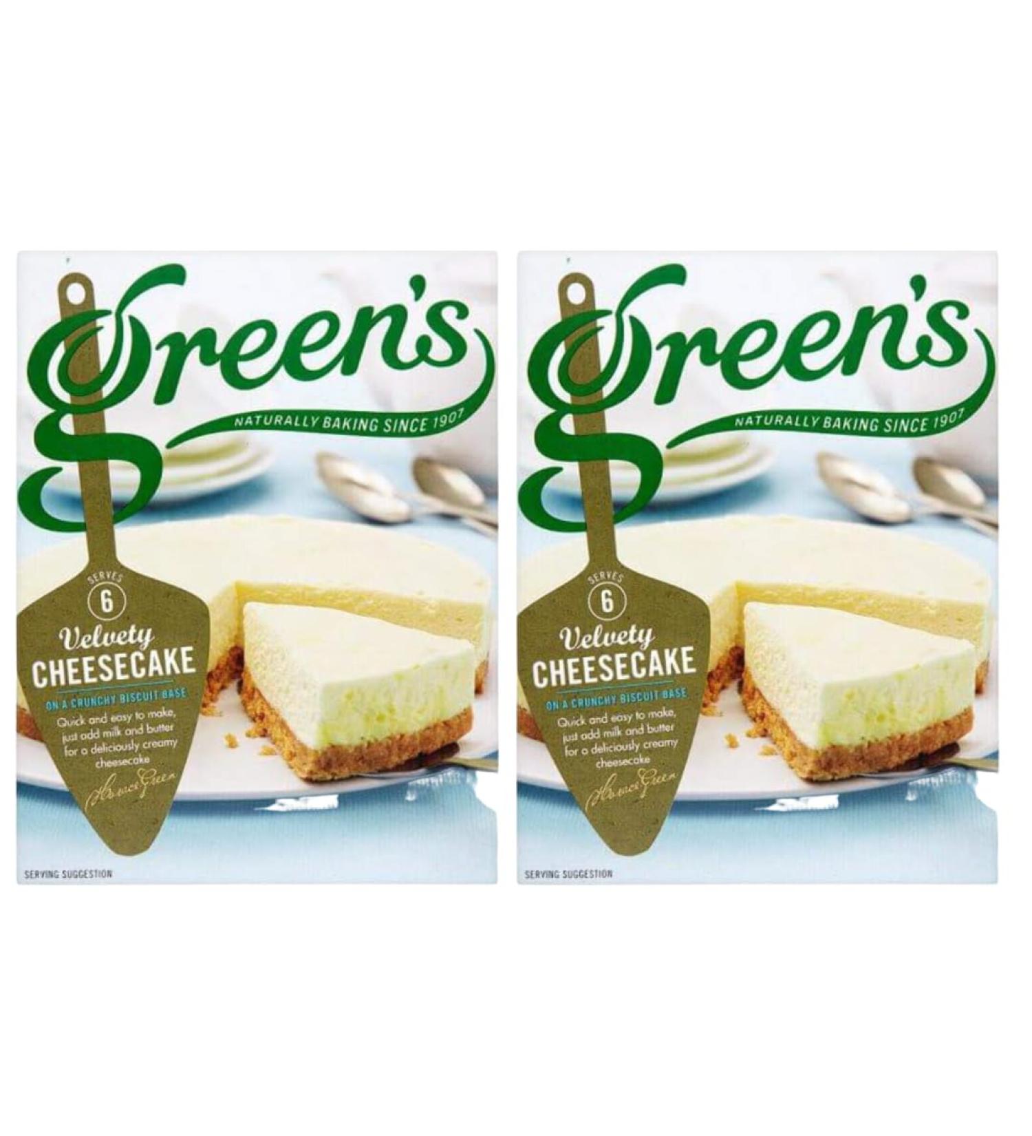Credo Gifts Cheesecake Mix 259g - Bundle Consisting of Greens Velvety Smooth Cheesecake Mixture Great For Parties (2 Pack Bundle)