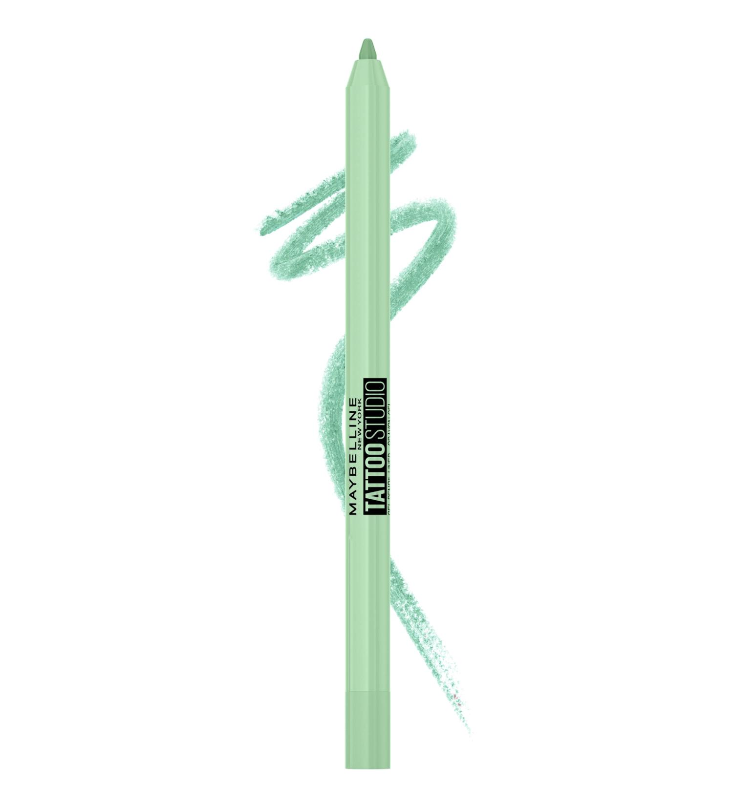 Maybelline Tattoo Studio Long-Lasting Gel Eyeliner in Lime Smash - Waterproof Formula with 36 Hour Wear - Buy Online on GoSupps.com