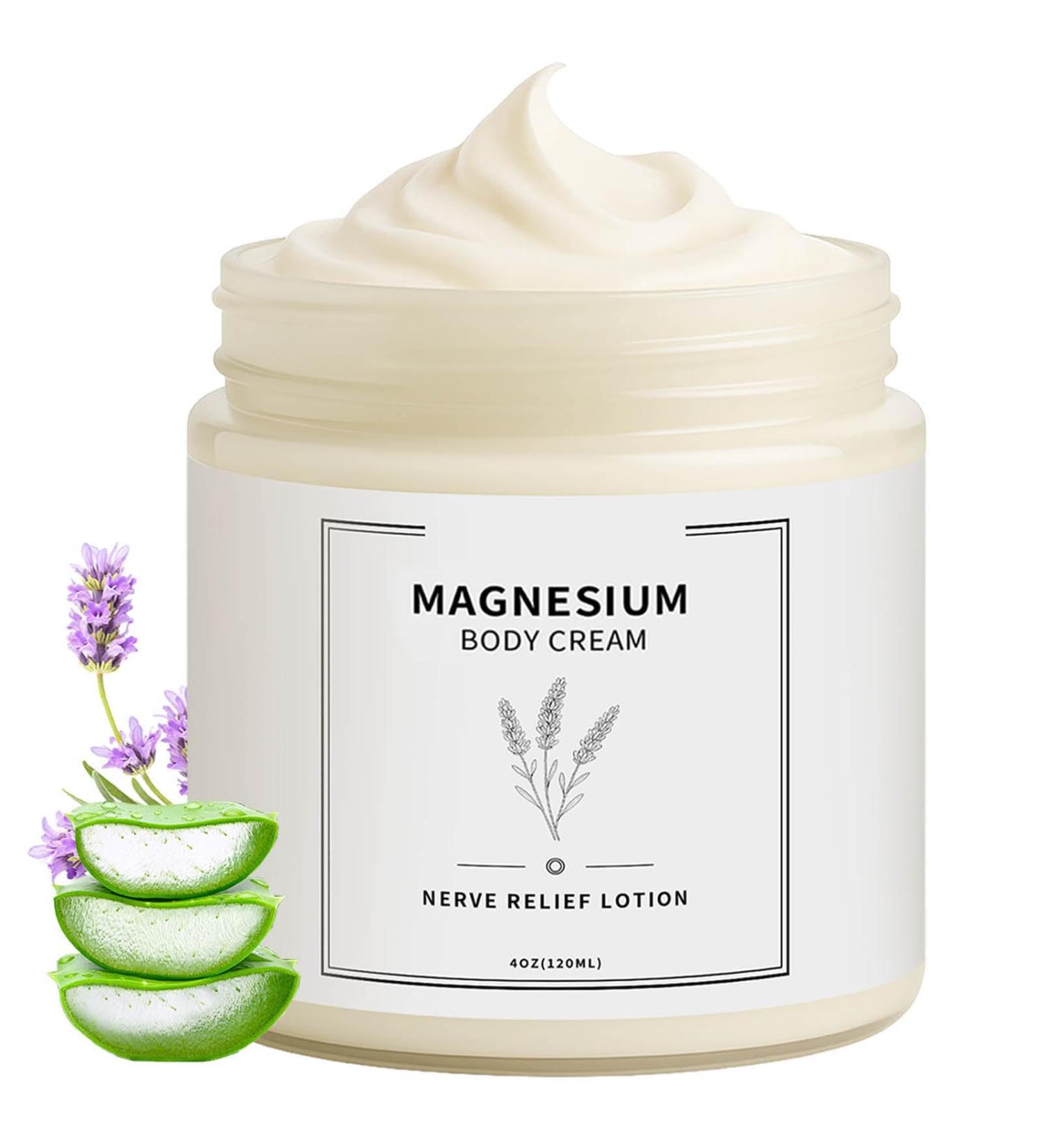 Neuropathy Cream Nerve Relief Lotion with Magnesium Chloride and Pure Ingredients for Foot & Leg Care Fast-Absorbing Non-Greasy Formula 120ml - Buy Online on GoSupps.com