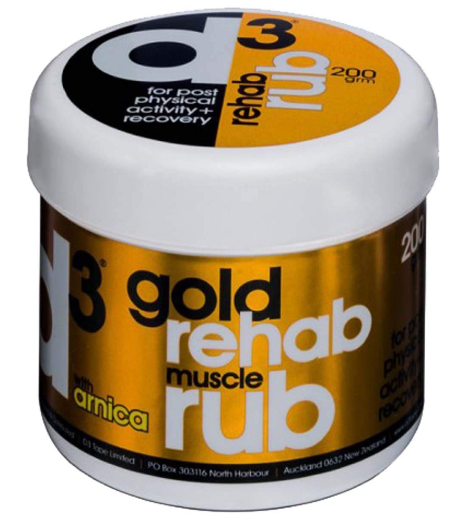 D8 d3 Gold Rehab Muscle Rub Cream Sports Medical Physio Kit Set
