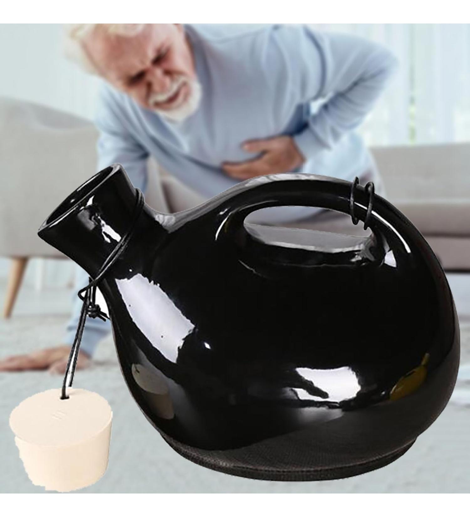 2500ml ICEMOB Pee Bottle for Men with Lid Urinals for Men Spill Proof Ceramics Urine Bottles for Men Travel Urinal for Home Camping Reusable Easy to Clean - Buy Online on GoSupps.com