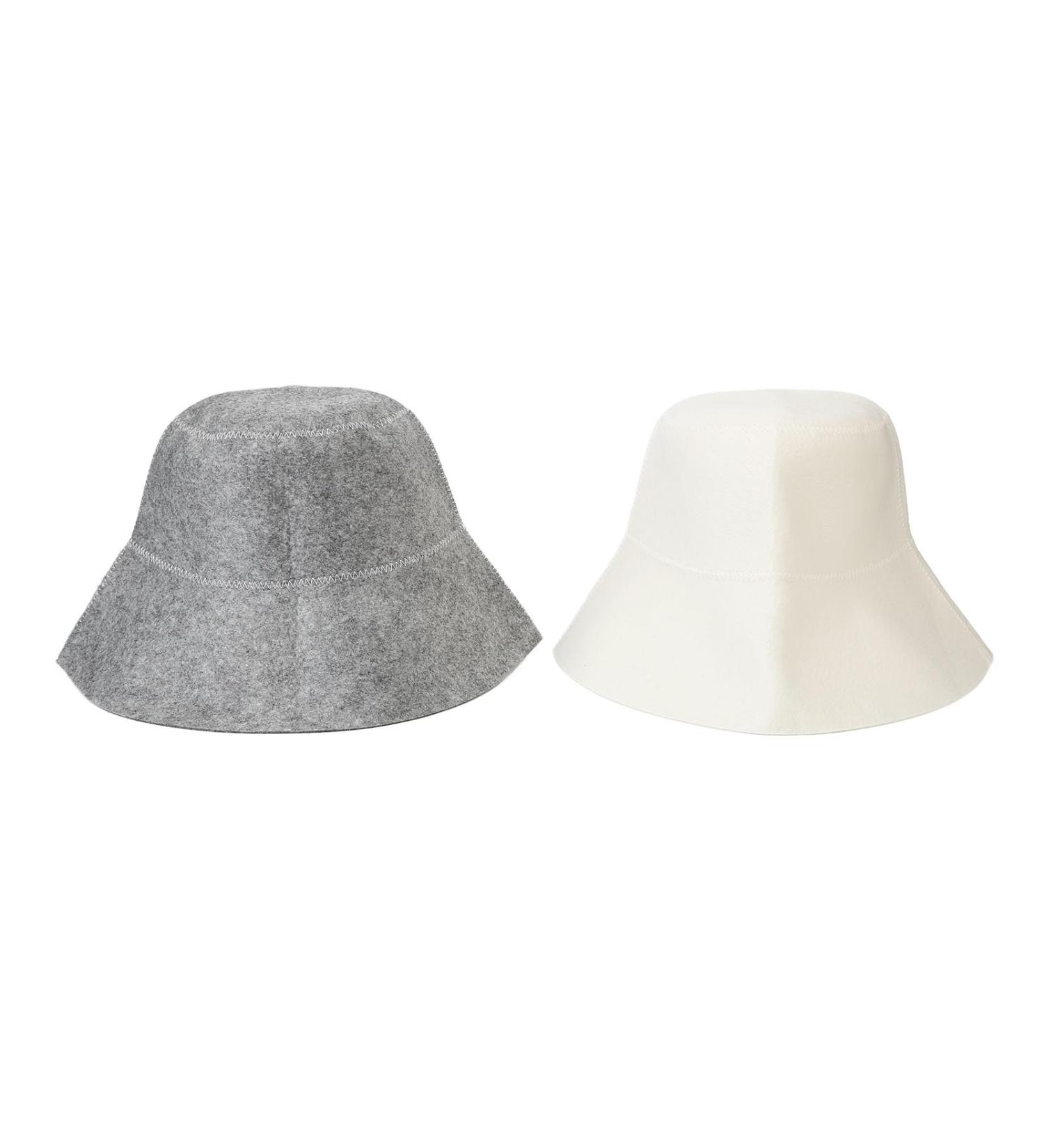ANGGREK Sauna Bath Hat - Water Absorbent Felt Hat for Men & Women | Comfortable Head Protection in White & Gray - Buy Online on GoSupps.com