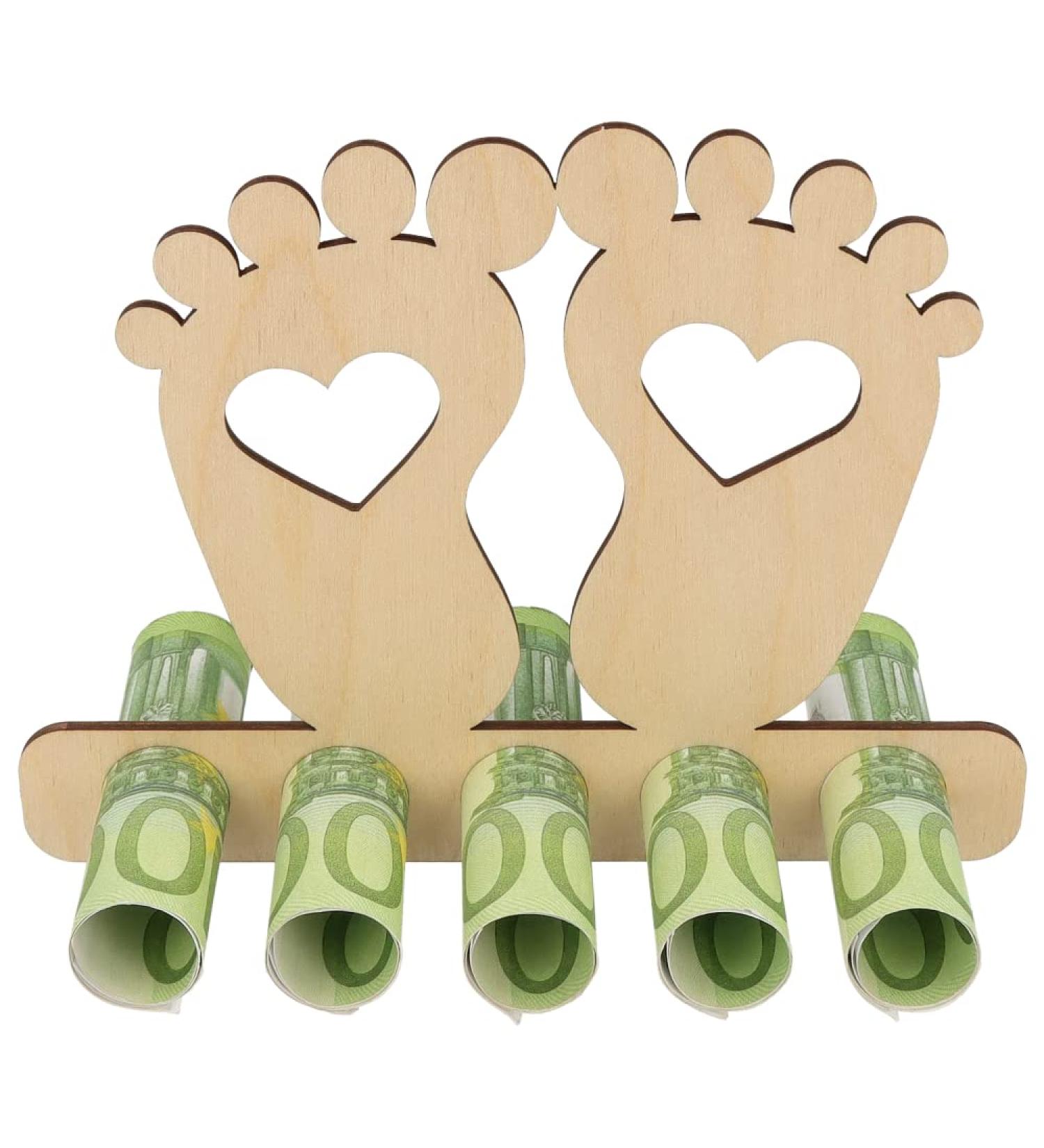 Earf-Ready Money Gift for Babies | Unique Wooden Gifts | Perfect Baptism & Birth Gifts for Girls | Creative Money Vouchers & Keepsakes - Buy Online on GoSupps.com