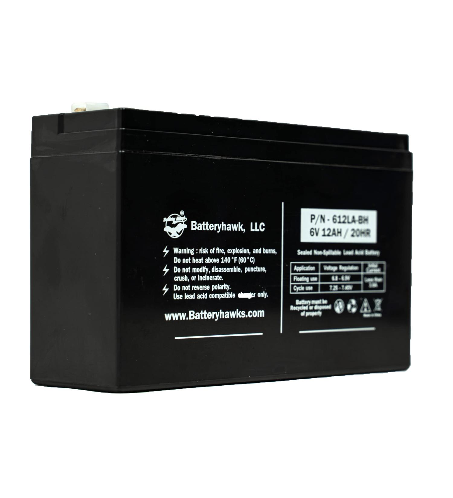 Buy 6V 12AH SLA Sealed Lead Acid Battery - F1 Terminal for Exit Sign Emergency Light Solar UPS | High-Quality Battery Online - Buy Online on GoSupps.com