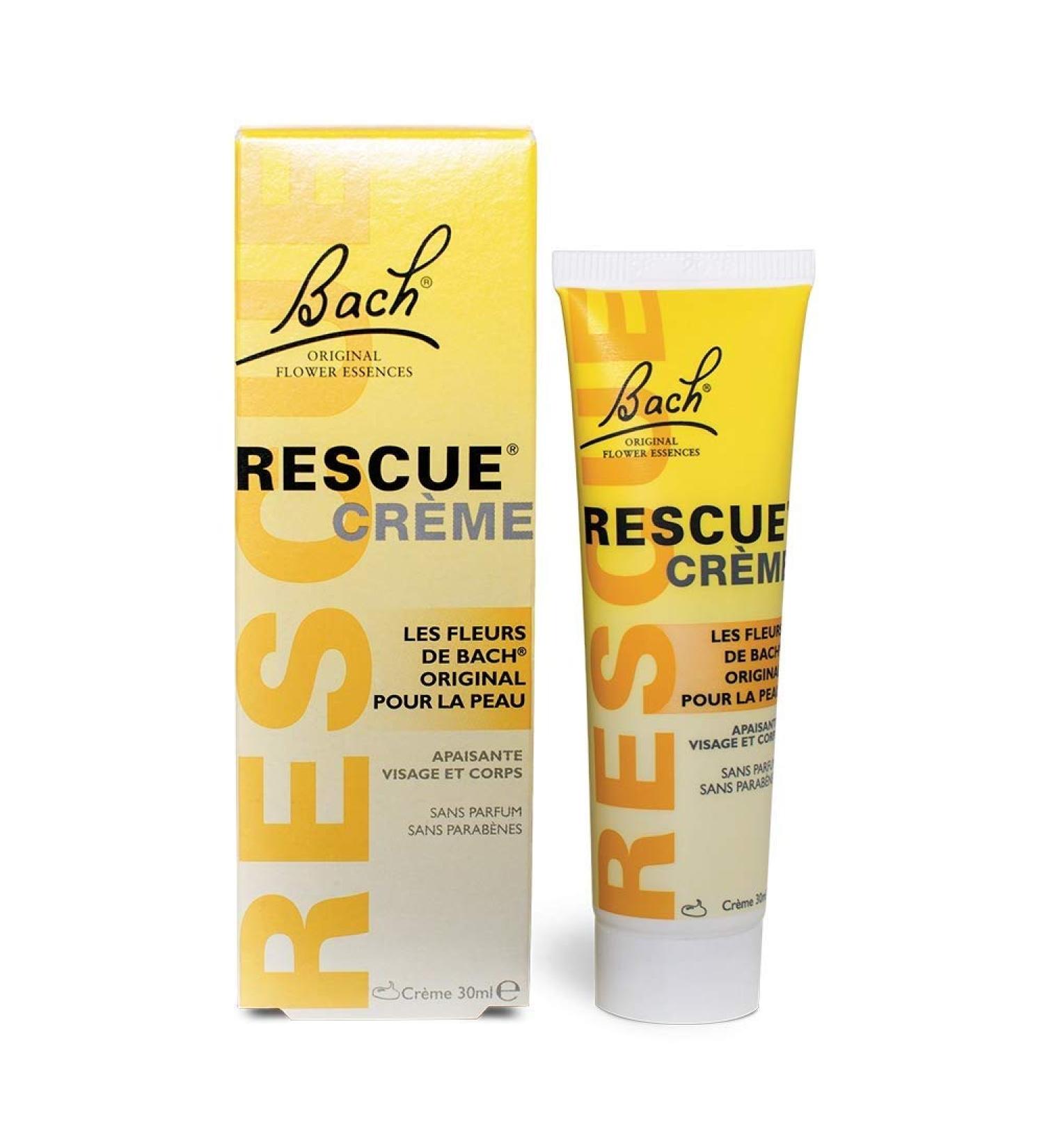 Bach Rescue Cream Pommade d'Urgence 30 ml - Soothing Relief for Stress & Anxiety - International Shipping Available - Buy Online on GoSupps.com