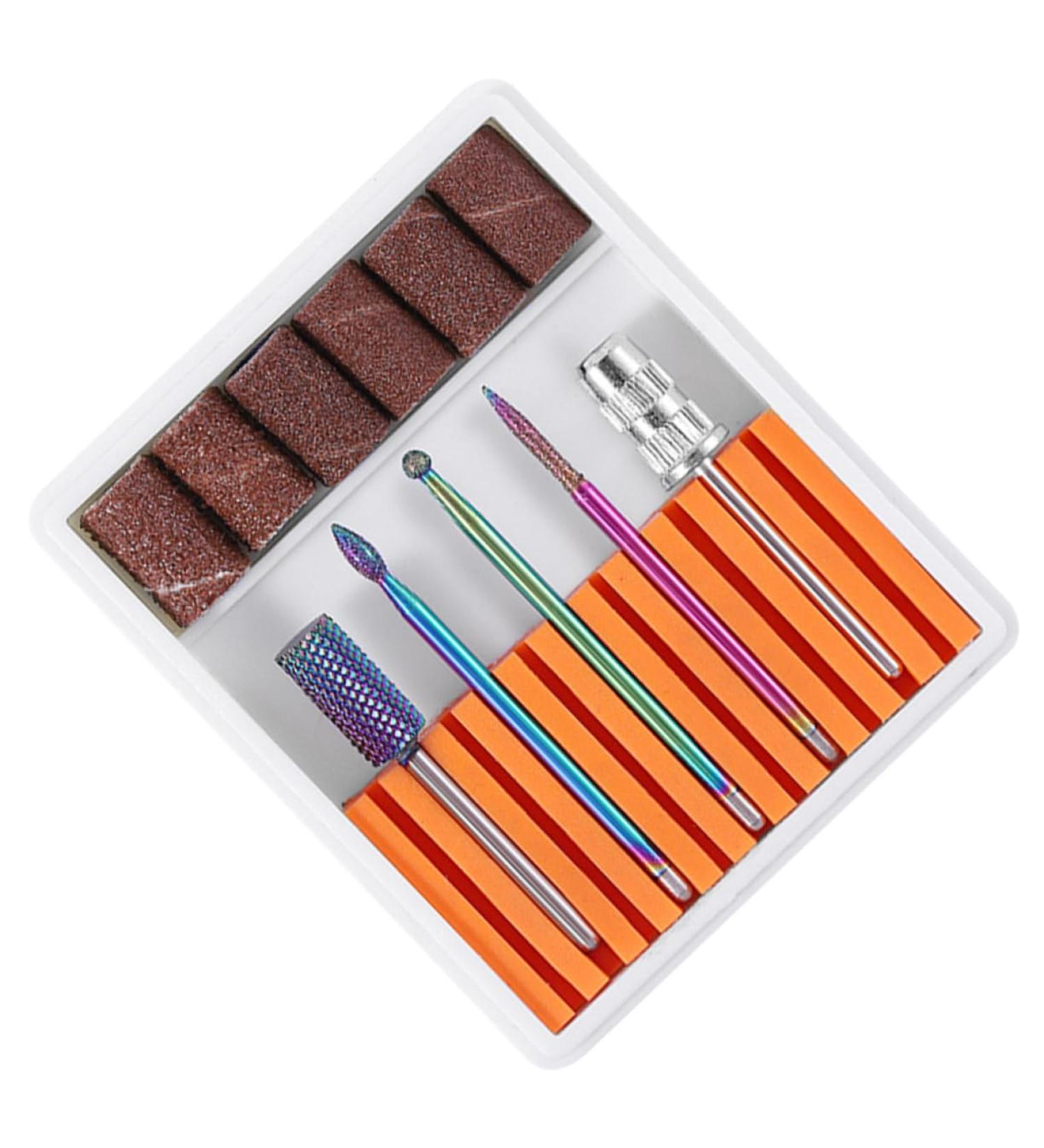 FRCOLOR 1 Set Cuticle Drill Bit Drill Bits for Nails Nail File Bits Ceramic Nail Bits Nail Drill Heads Nail Polish Tools Nail Grinding Head Nail Gel Nail Drill Bits Ceramics Drill Set 6.5x5.5cm Orange - Buy Online on GoSupps.com