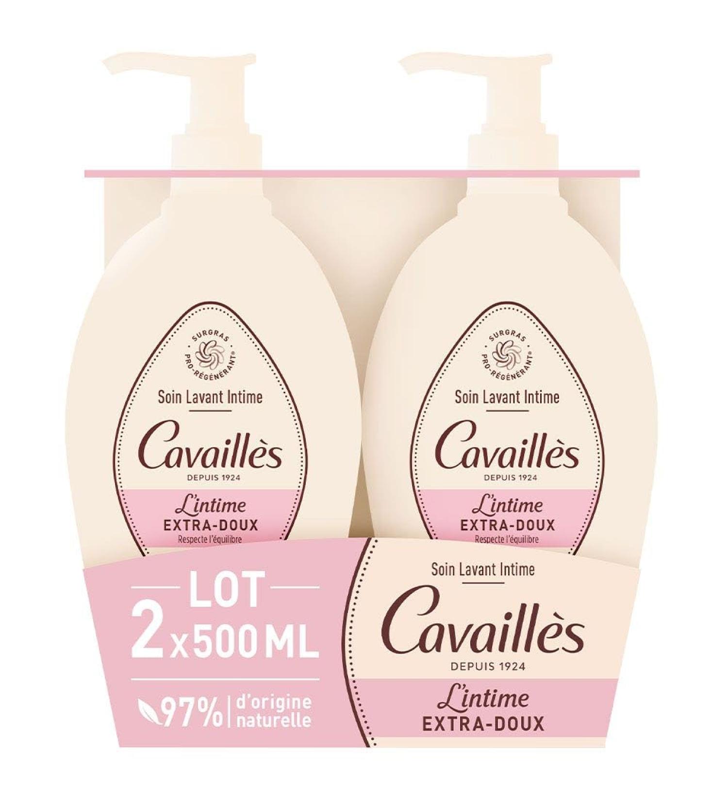 ROGE CAVAILLES Rog Cavaill s 2 x Extra Gentle Intimate Care 500ml Bottles