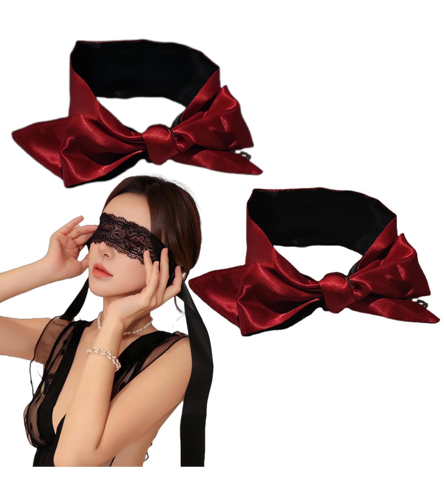 3PCS Blindfold Set for Adults - Satin Sleep Masks & Lace Eye Mask - Comfortable Eye Masks for Sleep & Relaxation - Buy Online on GoSupps.com