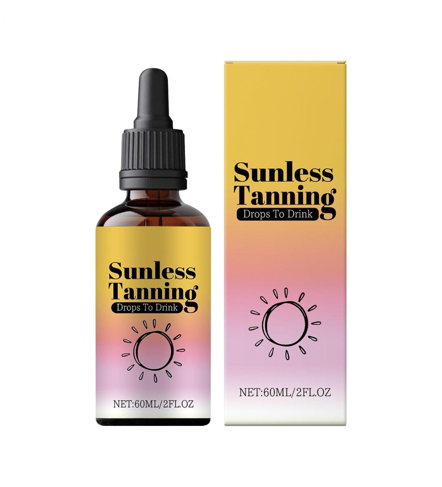  Generisch Tanning Drops to Drink - Tanning Drops - 60 ml per bottle - Nourishing Moisturizer - Natural and Fast Moisturizer - For face and body - all skin types - Buy Online on GoSupps.com