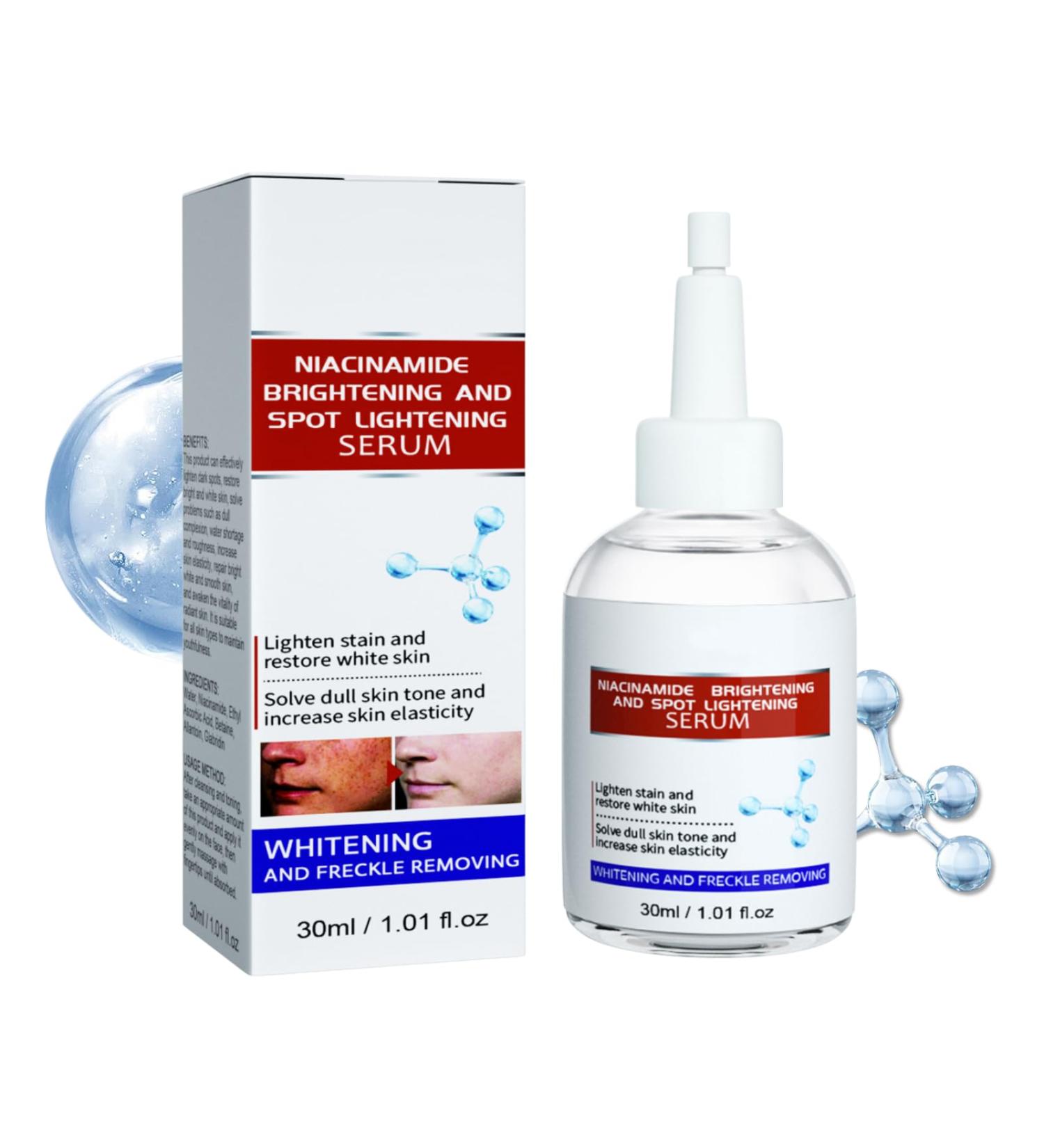 Niacinamide Serum Brightening Serum Dark Spot Remover for Face Face Serum for Dry Skin Age Spot Remover For Face Face Redness Remover Fades Dark Spot Boost Skin Collagen Hydrate & Brighten - Buy Online on GoSupps.com