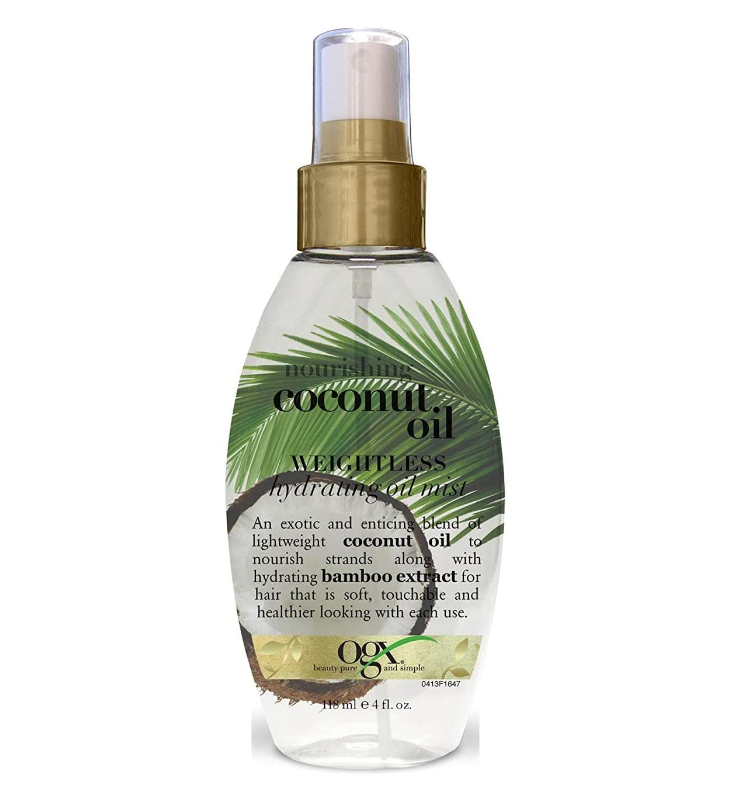 Ogx Coconut Oil Hydrating Oil Mist 4oz (118ml) - Pack of 3 | Weightless Formula - Buy Online on GoSupps.com