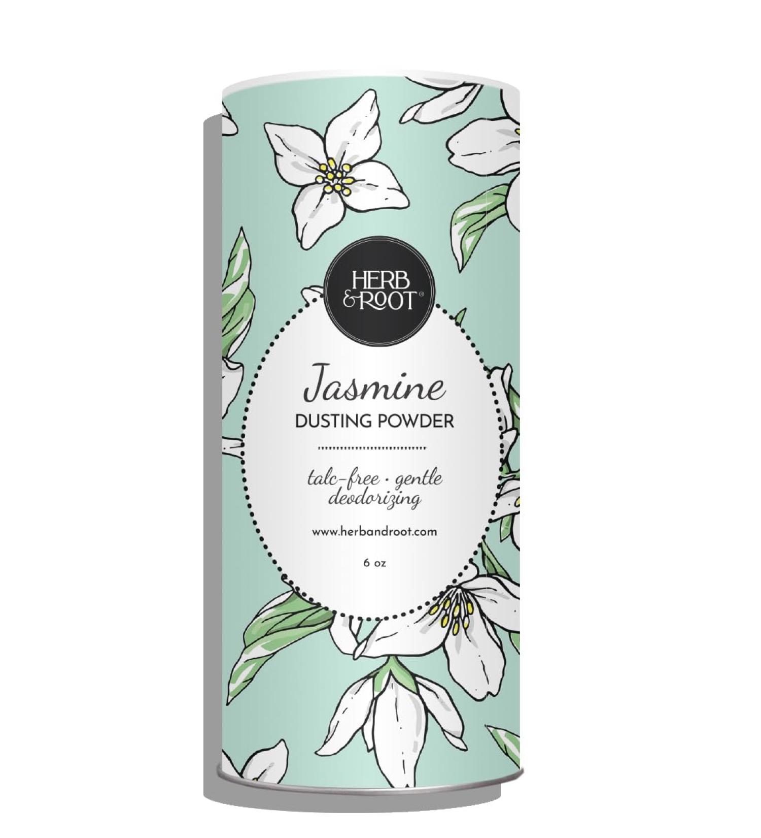 Jasmine Talc Free Dusting Powders Made with Arrowroot Soothing Oats zinc and Magnesium. Free of Baking Soda. for Chafing deodorizing Sweating - Buy Online on GoSupps.com