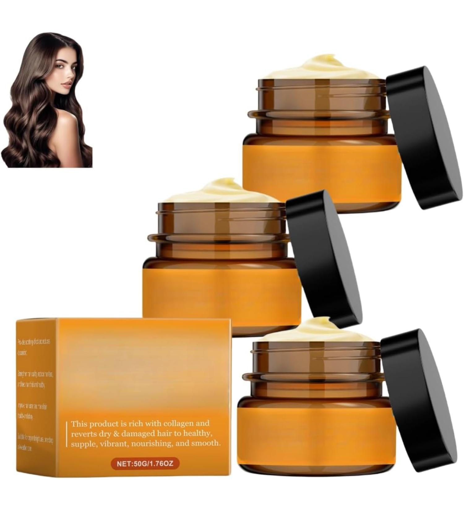 Masque capillaire au collag ne masque hydratant revitalisant en profondeur brillance naturelle r paration anti-frisottis pour cheveux secs et ab m s - Buy Online on GoSupps.com