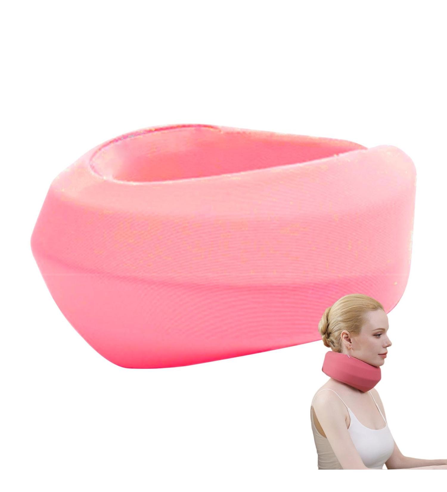Neck Brace for Sleeping - Neck Support Brace Cervical Collar Relief Neck Pressure and Neck Support Soft Foam Wraps Relief of Cervical Spine Pressure Pink - Buy Online on GoSupps.com