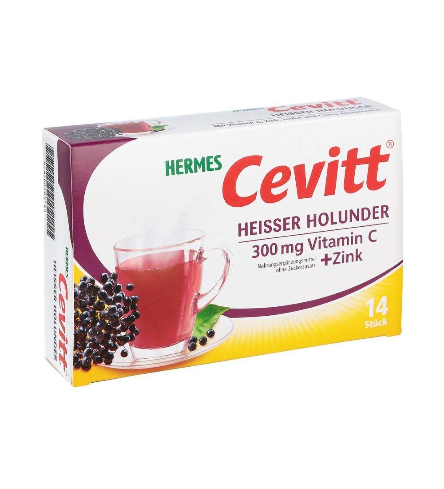 Buy HERMES Cevitt Hot Elderberry Granules (14 pcs) - Boost Immunity & Wellness | Fast International Shipping - Buy Online on GoSupps.com