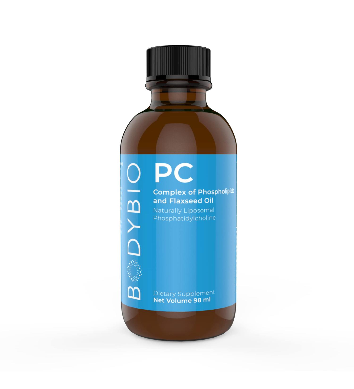 BodyBio PC Phospholipids & Flaxseed Oil 4 oz | Liposomal High Absorption & Potency - Buy Online on GoSupps.com